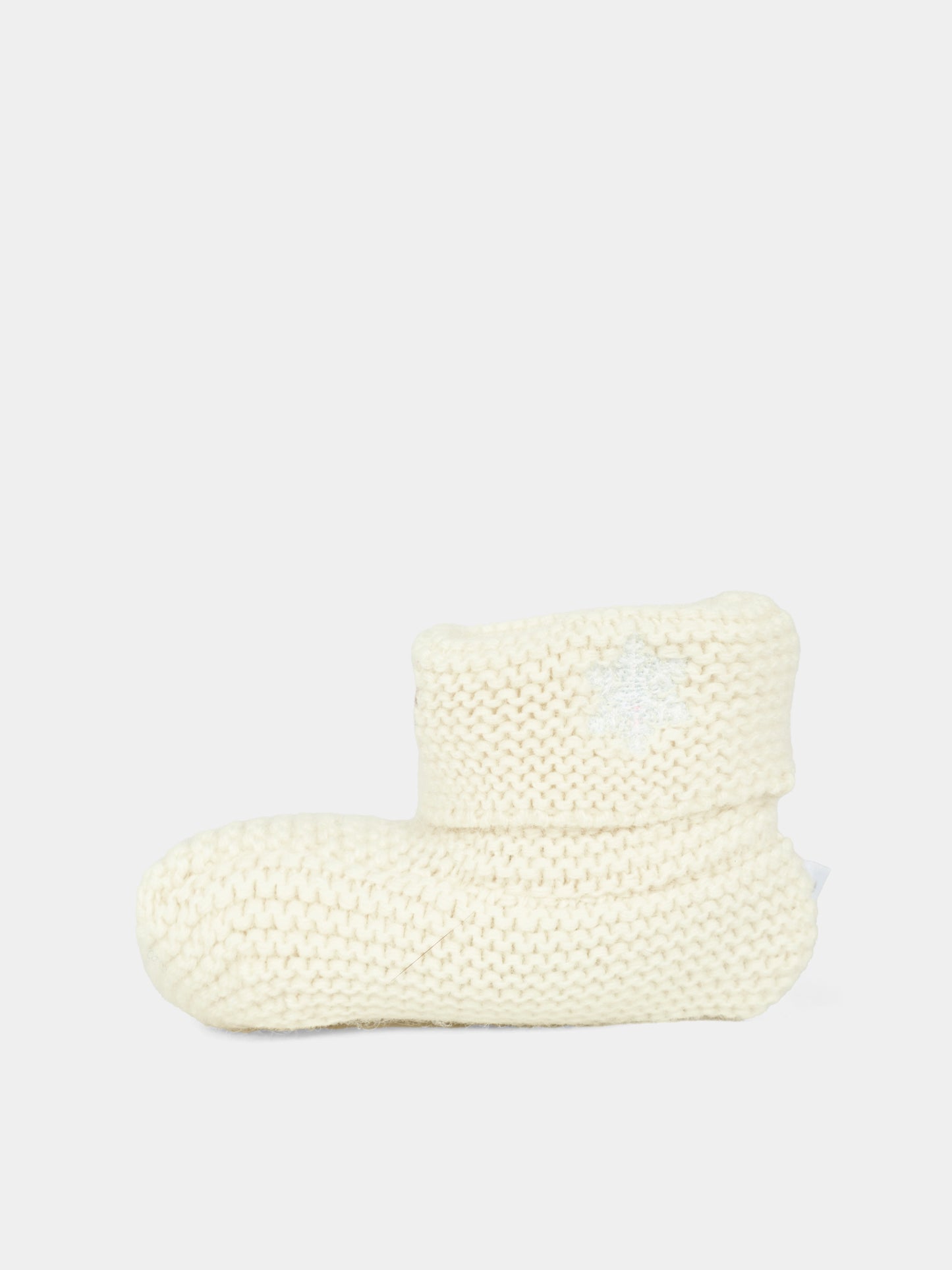 Babbucce avorio per neonati con ape,Nanán,I25013B