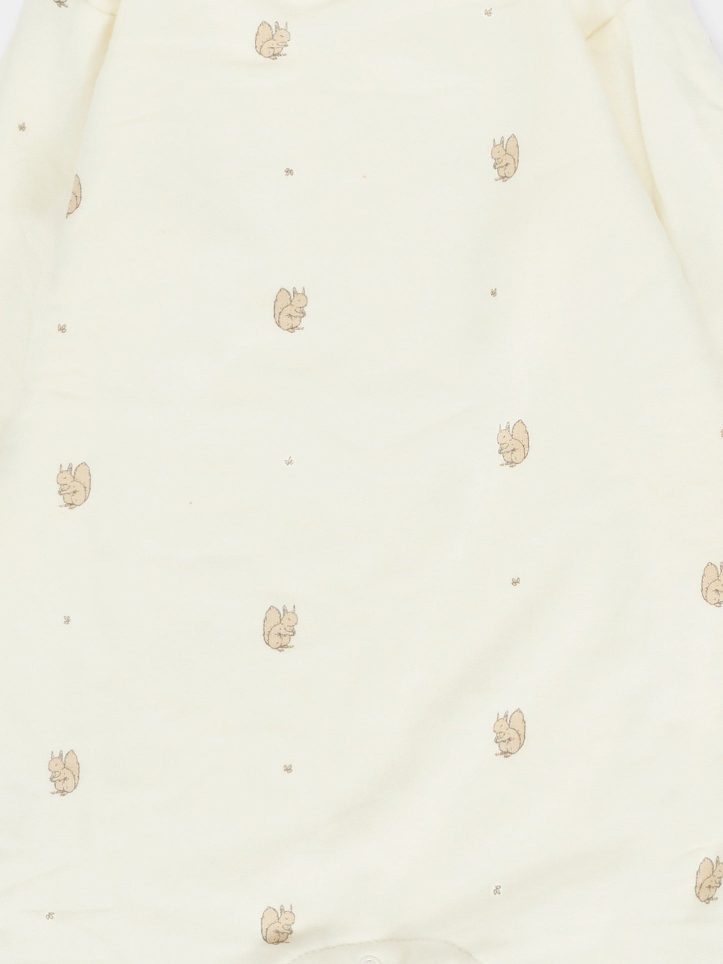 Tutina avorio per neonati con scoiattoli,Bamboom,1043 PRINT SQUIRREL