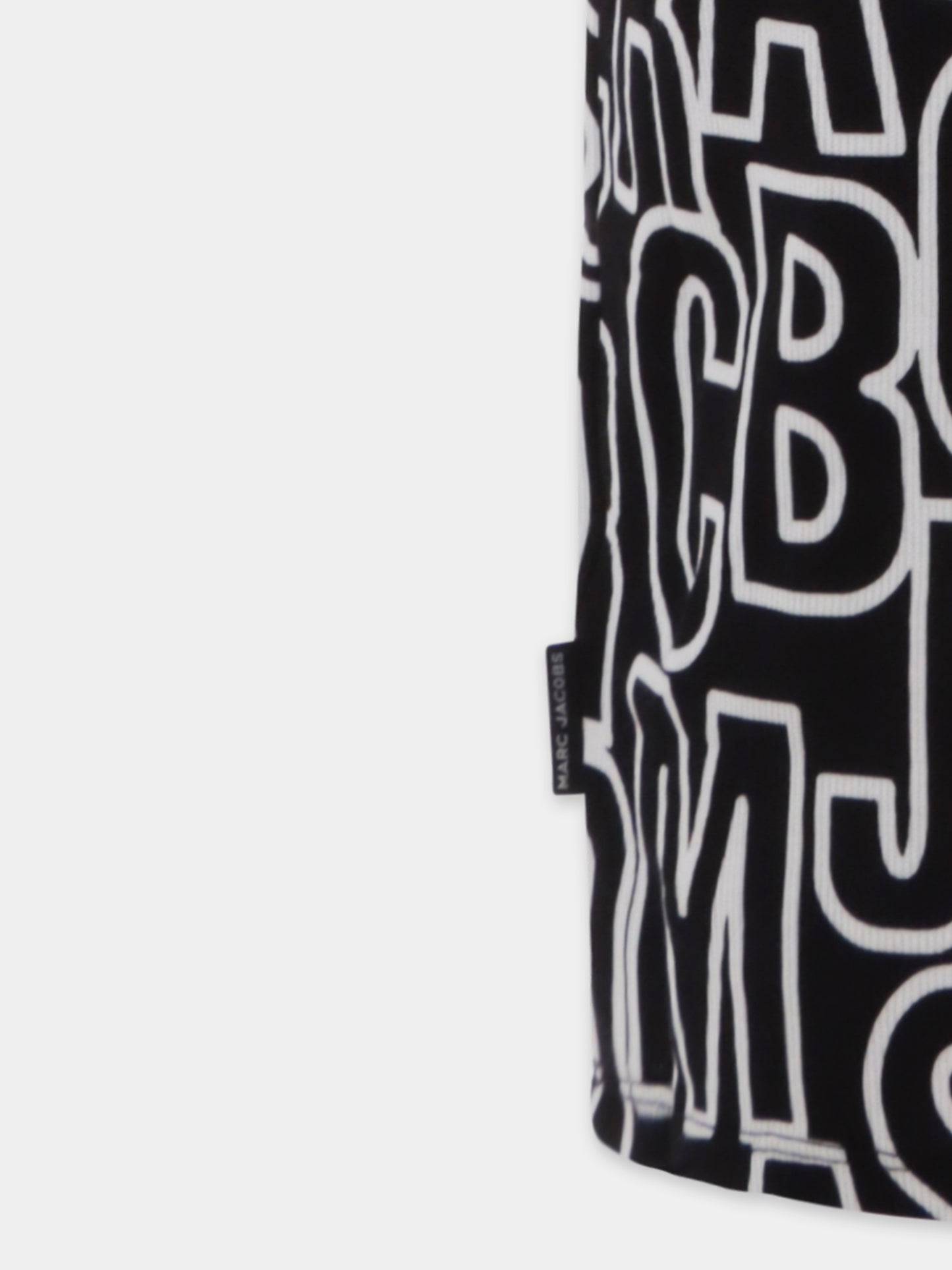 Vestito nero per bambina con logo all over,Marc Jacobs,W60499 09B