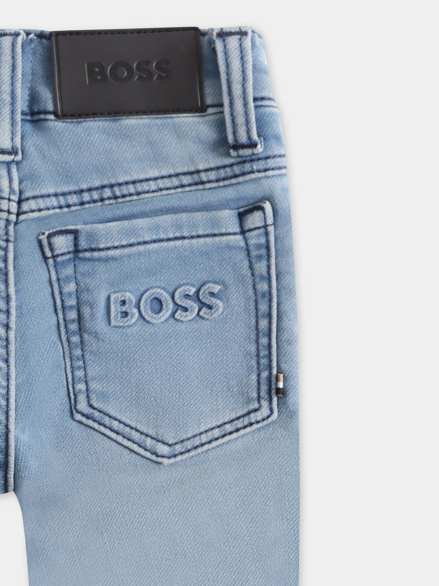 Jeans denim per neonato con logo,Boss,J50585 Z03