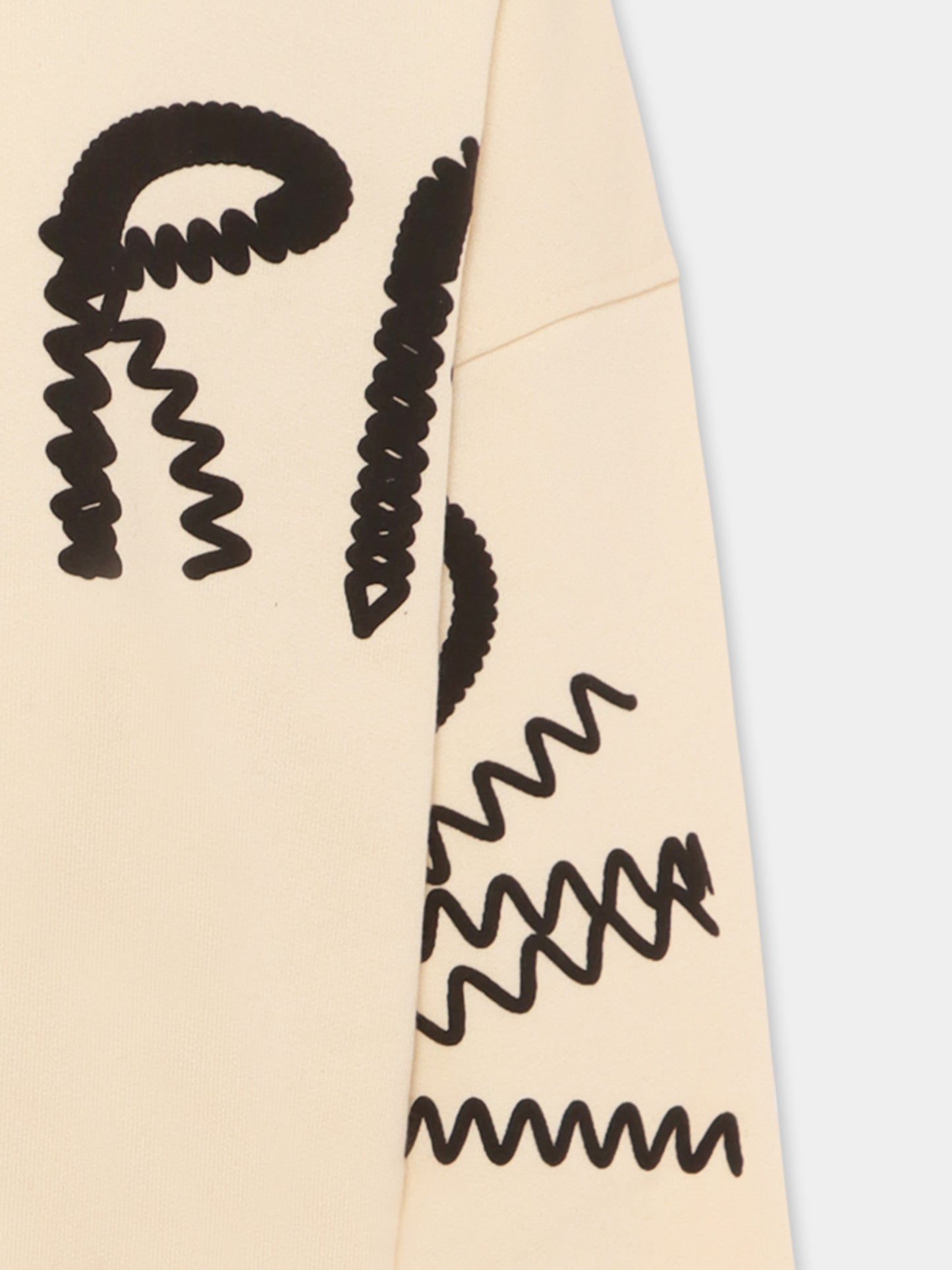 Felpa avorio per bambini con logo,Barrow,S5BKJUHS037 013