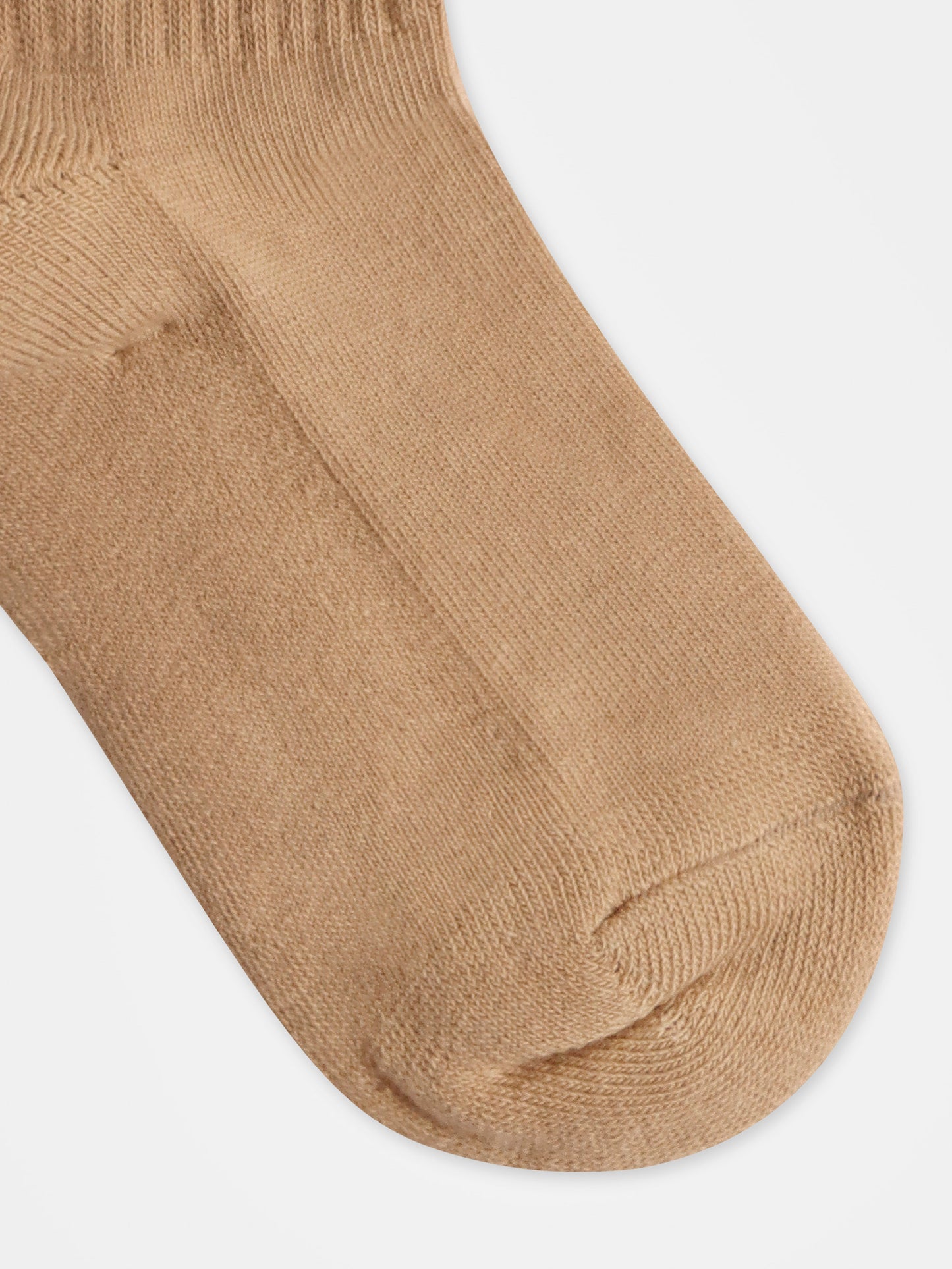 Beige socks for kids with logo