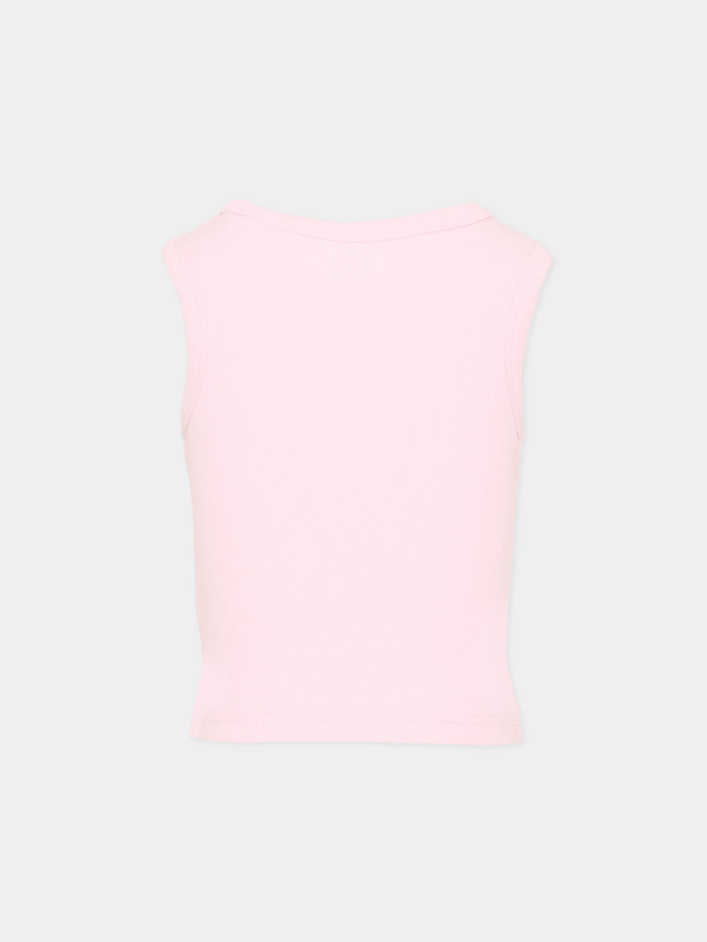 Canotta rosa per bambina con logo,New Balance,YT6196C5 LIR