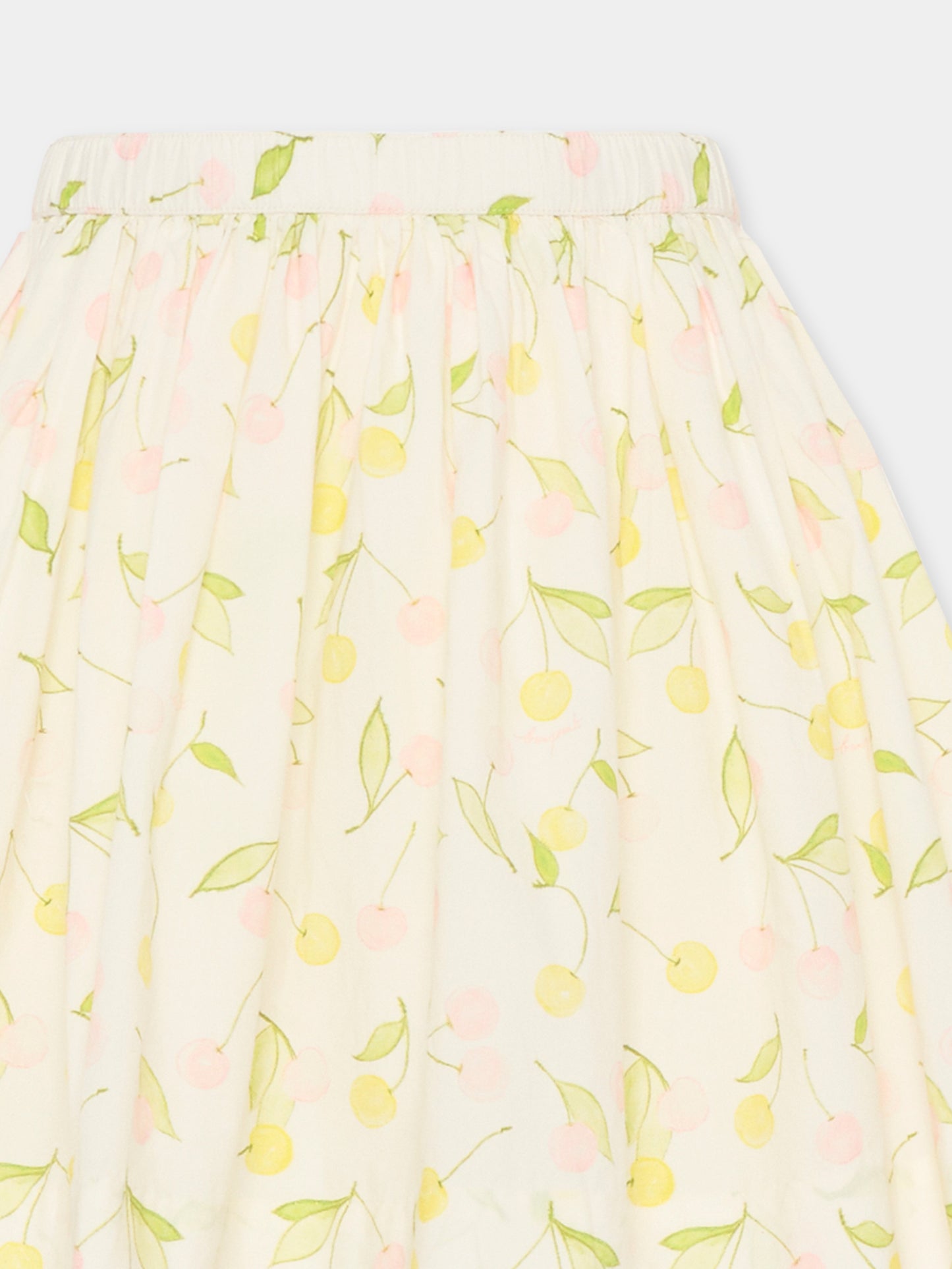 Gonna avorio per bambina con ciliegie,Bonpoint,S06GSKW00003 625