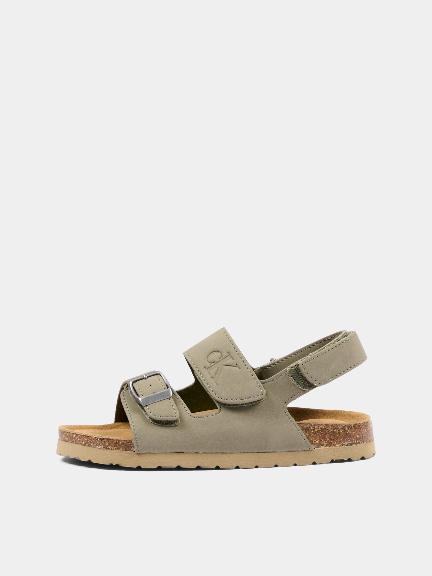 Sandali verdi per bambini con logo,Calvin Klein Kids,V3X2 83328 0315414