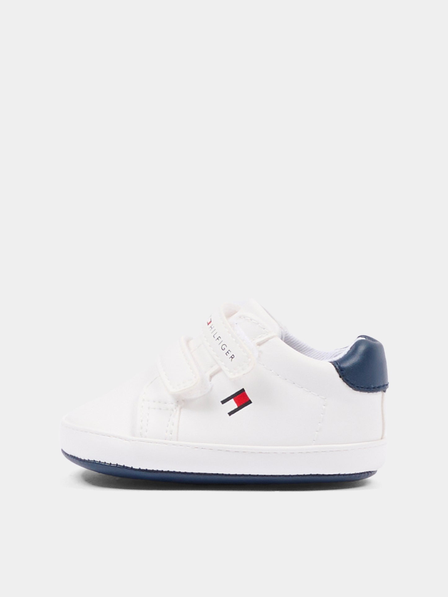 Sneakers bianche per neonato con bandierina,Tommy Hilfiger Junior,T0B9 34328 1582X336