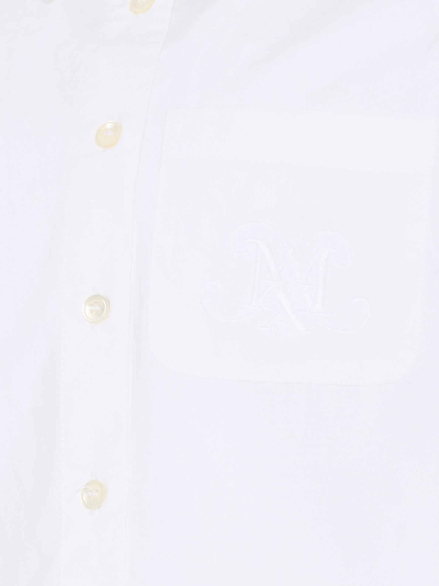 Camicia bianca per bambina con logo,Max&co,MX0210 MX077 MX100