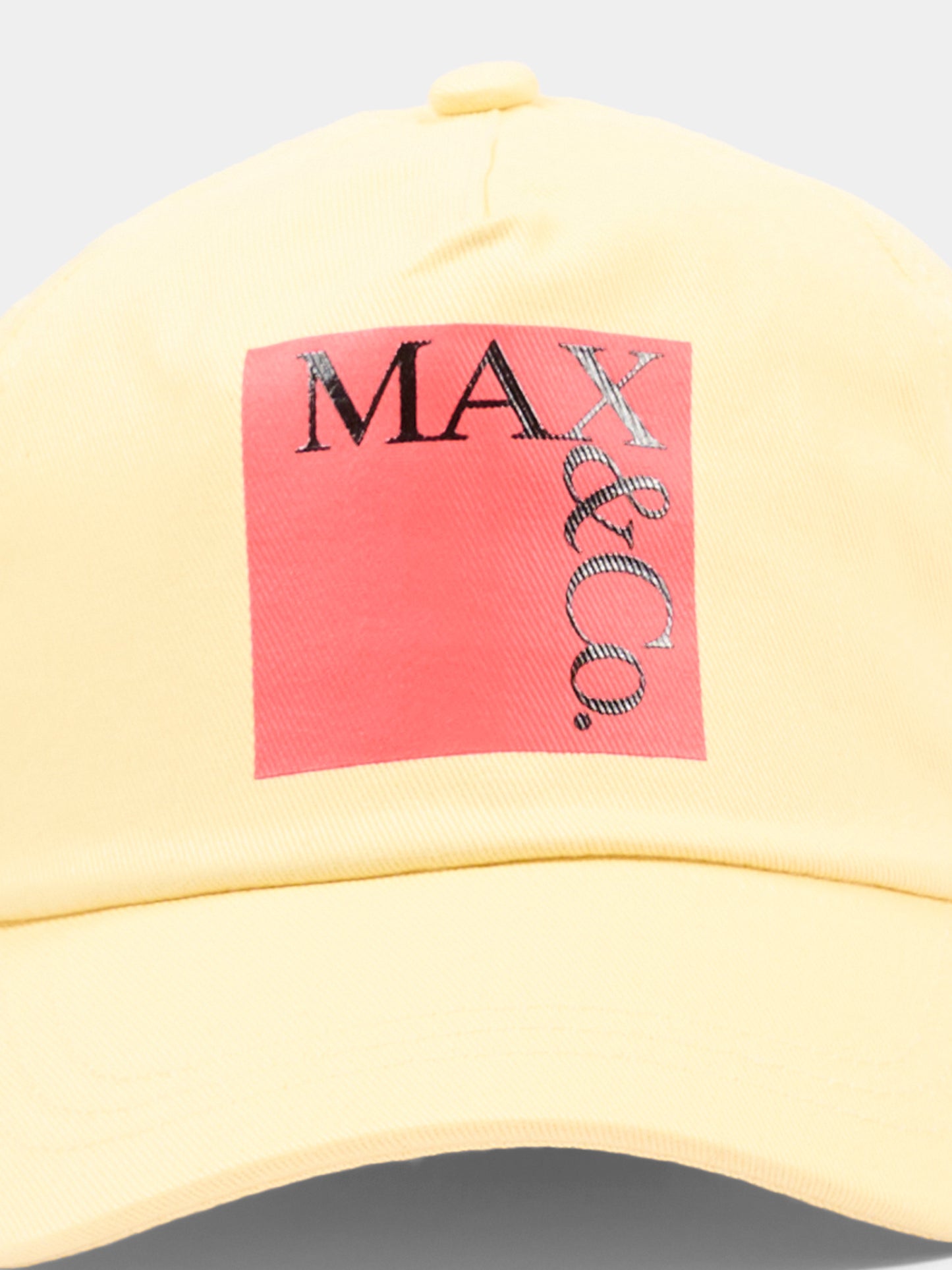 Cappello giallo per bambina con logo,Max&co,MX0322 MX01L MX105