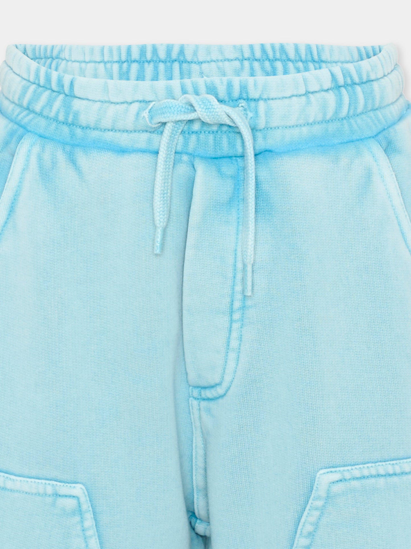 Shorts sportivi azzurri per bambino,Mm6 Maison Margiela,M60967 MM07L M6809