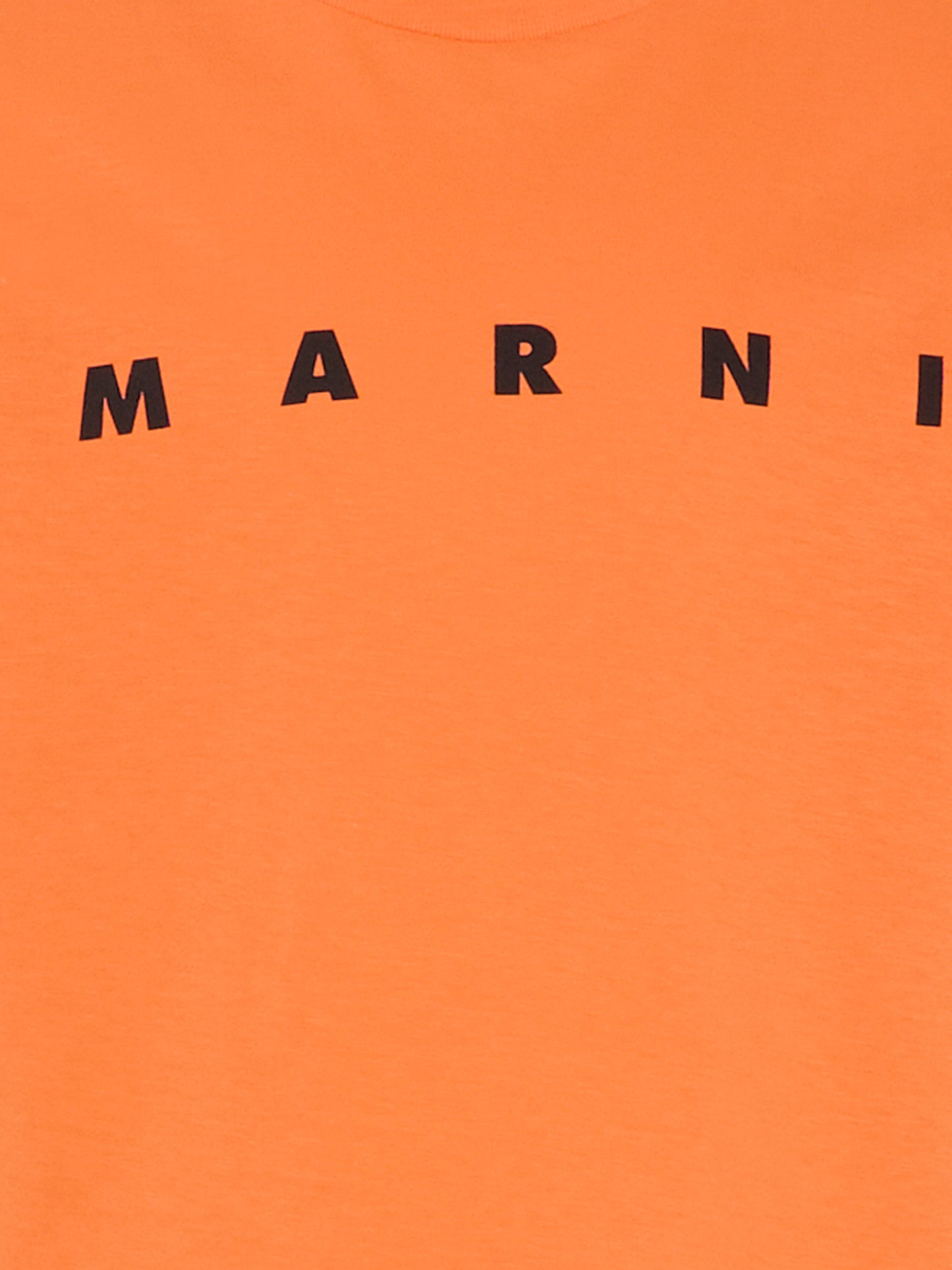 T-shirt arancione per bambini con logo nero,Marni Kids,M002MV M00RF 0M436