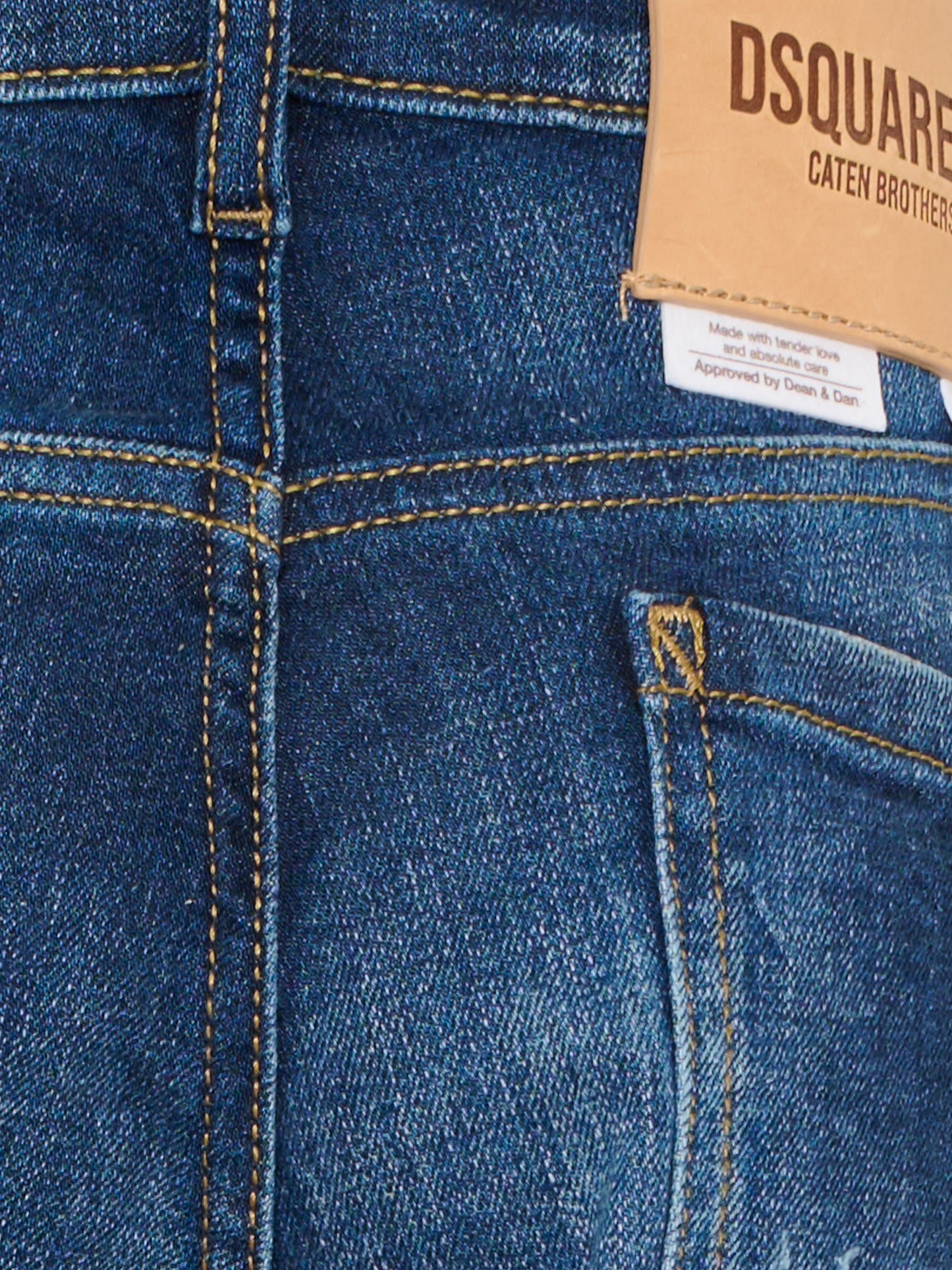 Jeans denim per bambino con logo e finti strappi,Dsquared2,DQ2636 D0AFS DQ01