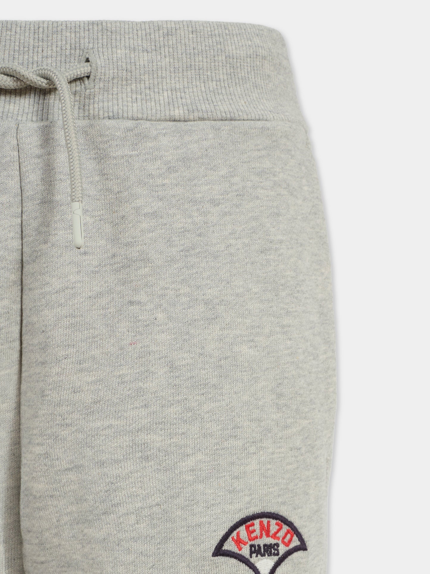 Pantaloni grigi per bambina con logo,Kenzo Kids,K61102 A20