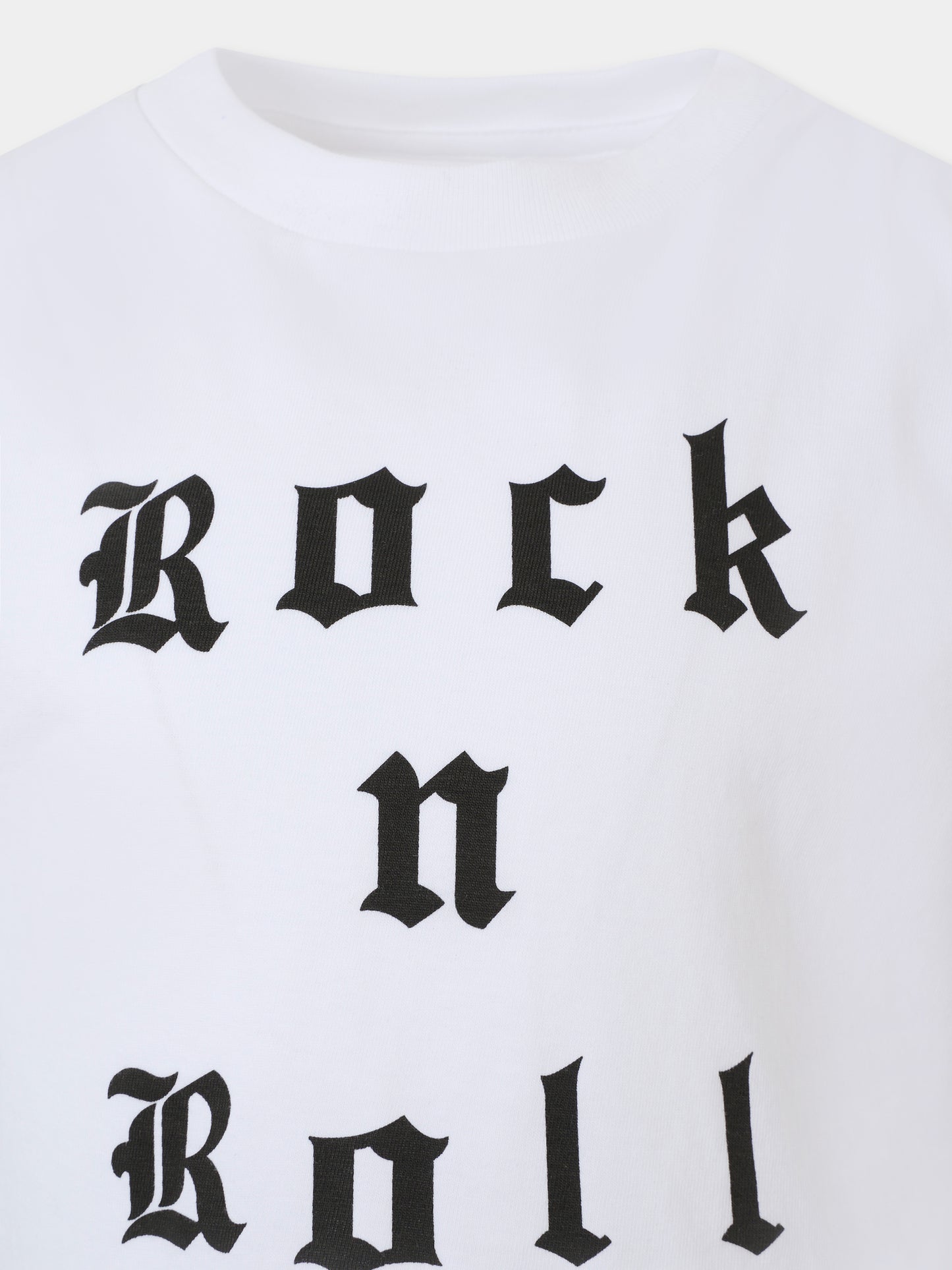 T-shirt bianca per bambina con scritta,Zadig & Voltaire Kids,X60317 10P