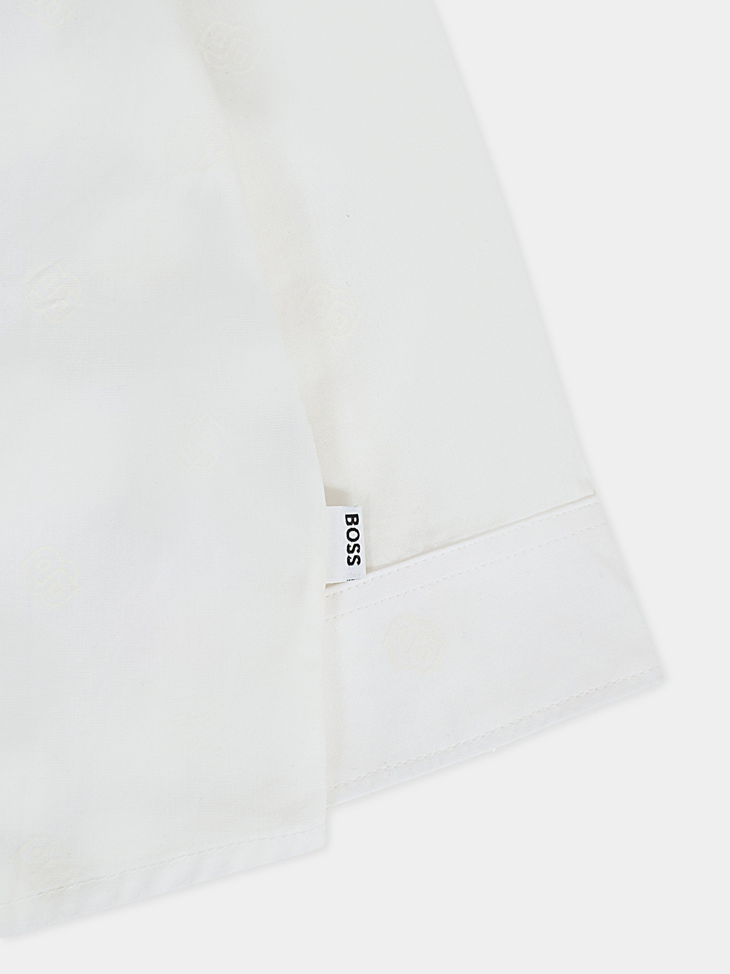 Camicia bianca per neonato con logo,Boss,J52097 10P