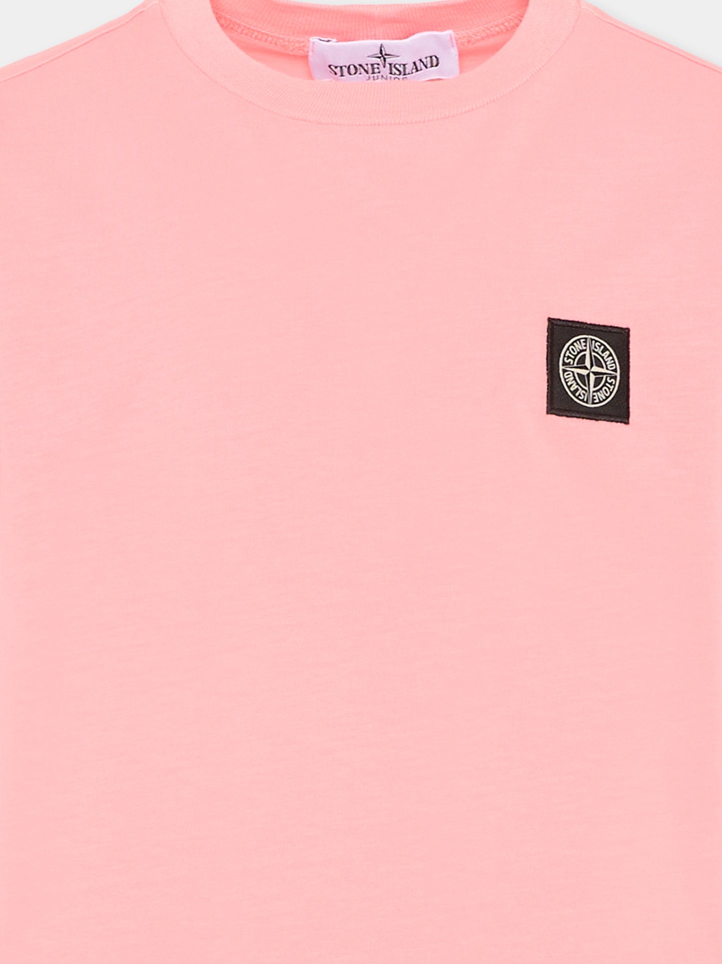 T-shirt rosa per bambini con logo,Stone Island Junior,L1S16 2100002 S0047 - V008D