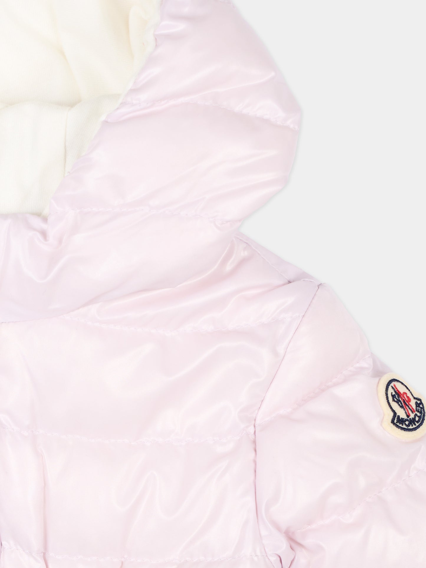 Piumino lilla Pinar per neonata,Moncler Kids,L1951 1A00009 597Z8 509