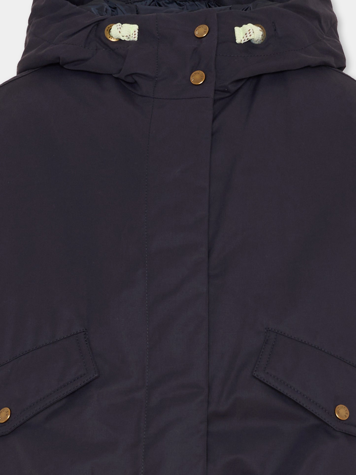 Giubbotto Eucalyptus blu per bambina con logo,Moncler Kids,L1954 1A00026 54ARP 742