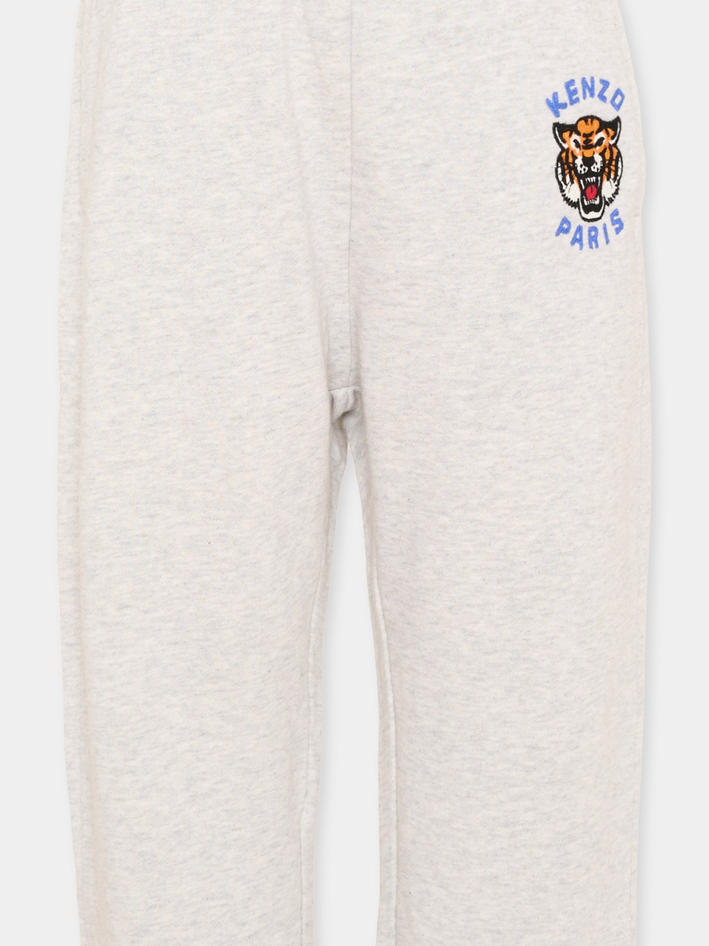 Pantaloni sportivi grigi per bambini logo Tiger,Kenzo Kids,K61863 A16