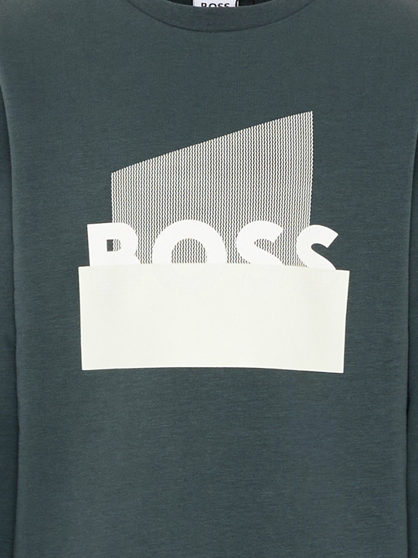 Felpa verde BOSS per bambino con logo,Boss,J52966 68C