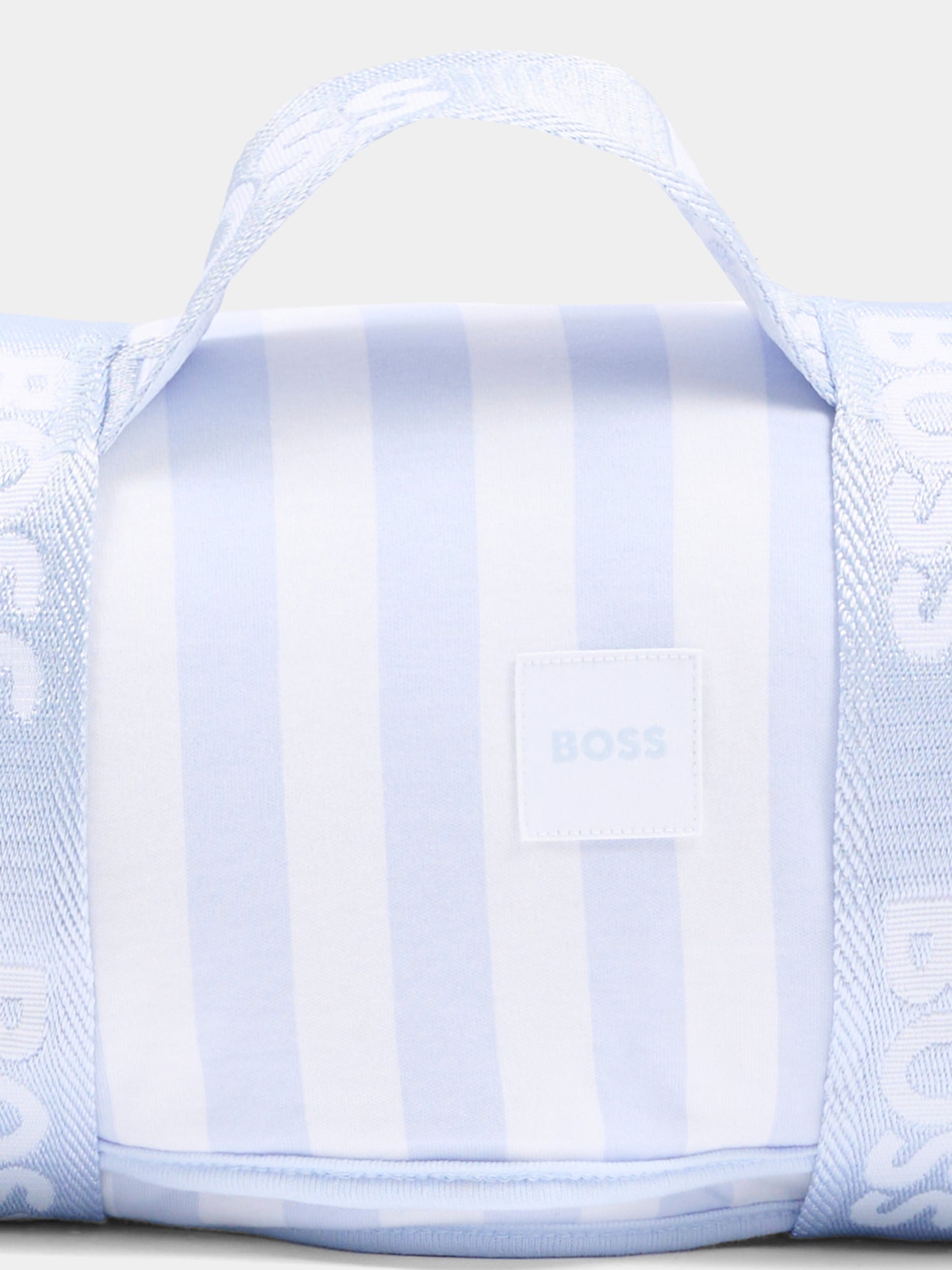Coperta celeste per neonato con logo,Boss,J53093 771