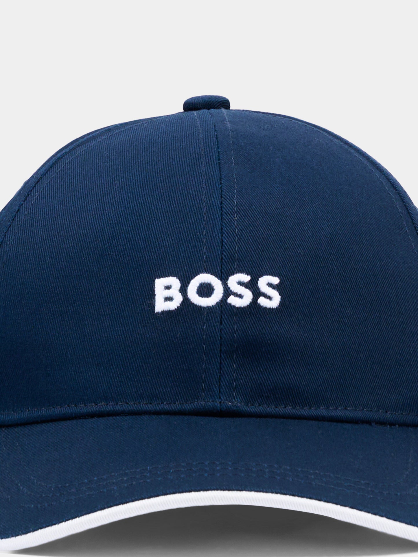 Cappello con visiera blu per bambino con logo,Boss,J53115 849