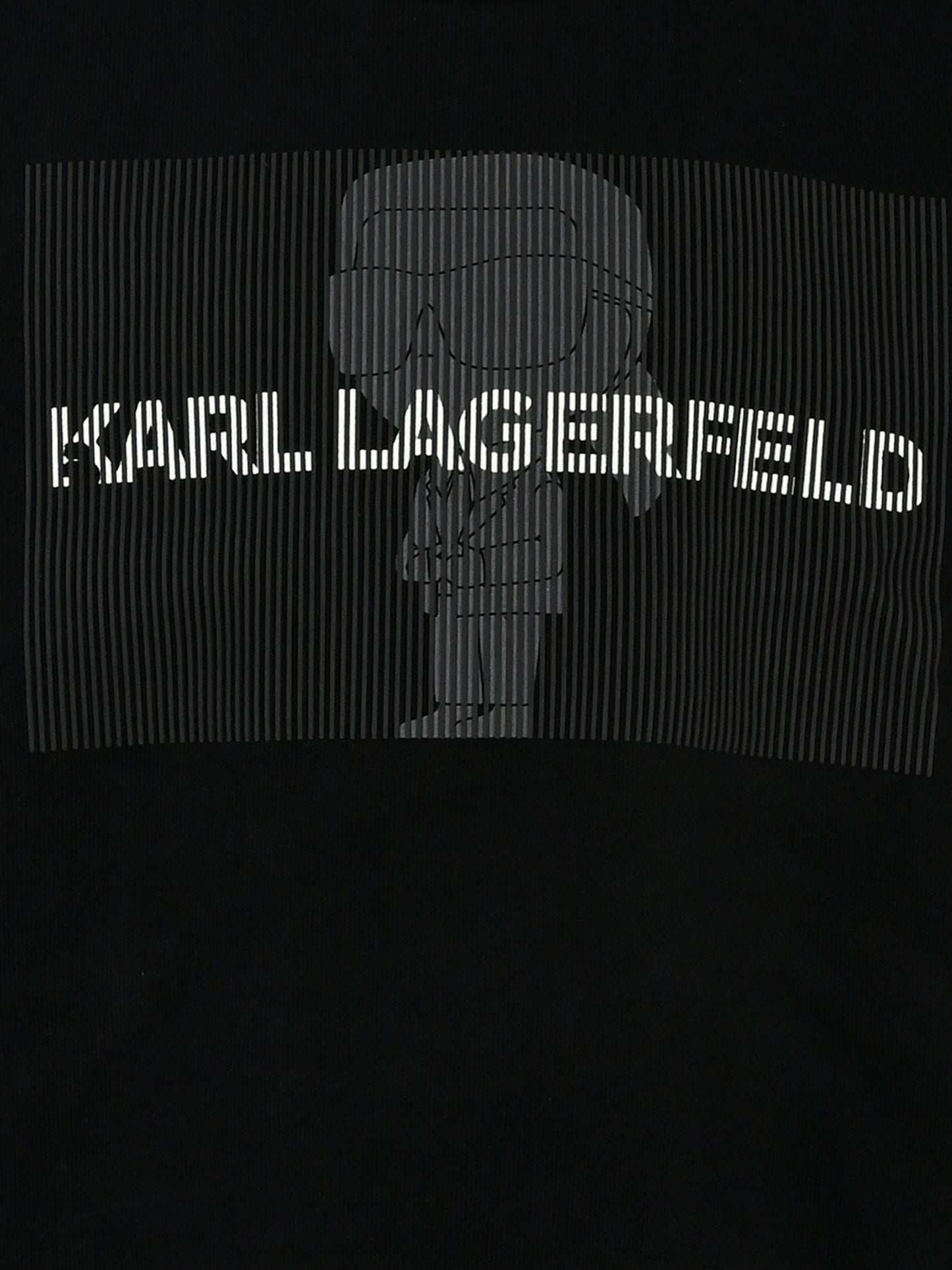 Felpa nera per bambino con logo e Karl Lagerfeld,Karl Lagerfeld Kids,Z30242 09B