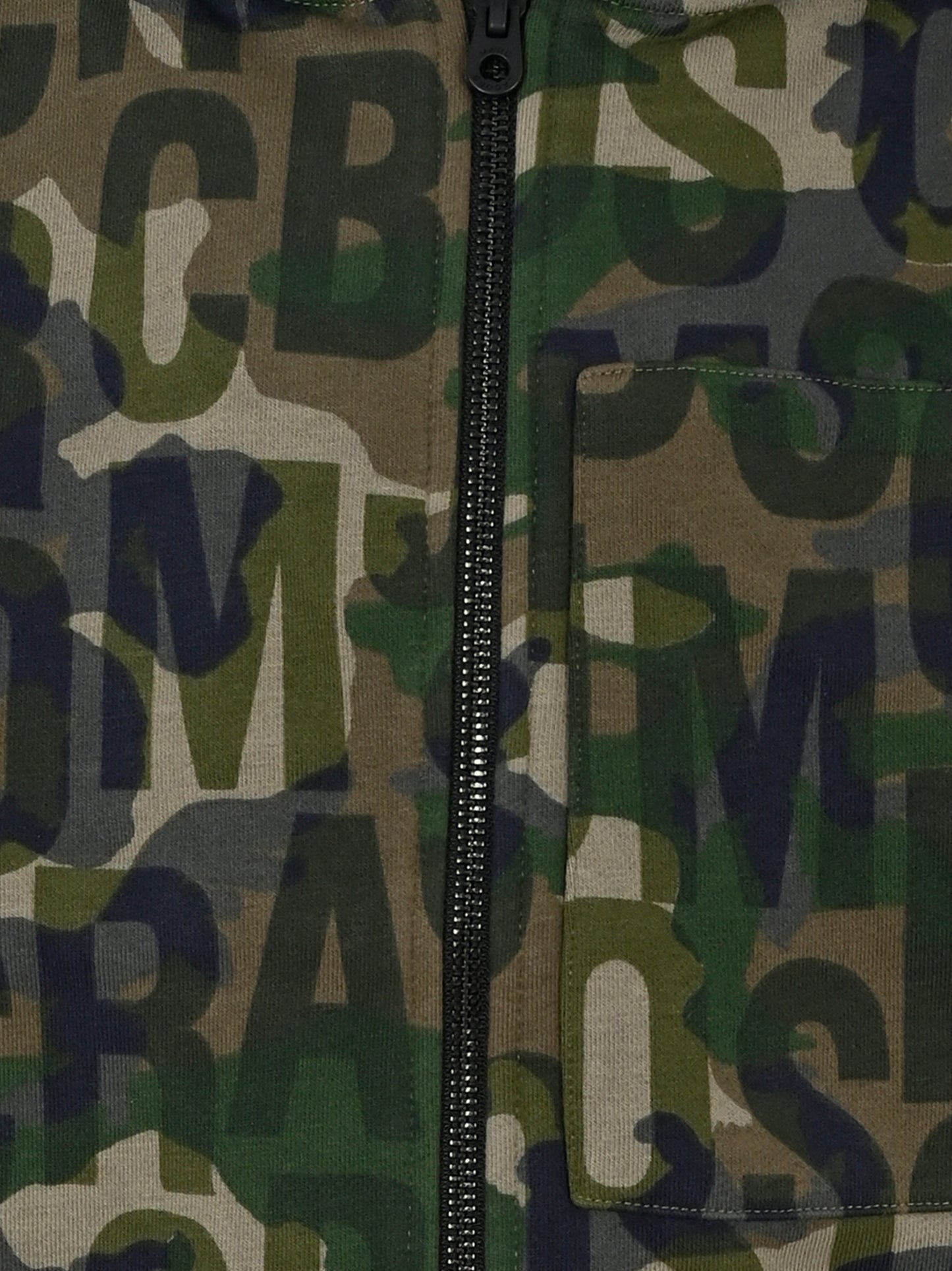 Felpa multicolor per bambino con logo camouflage,Marc Jacobs,W60289 66K