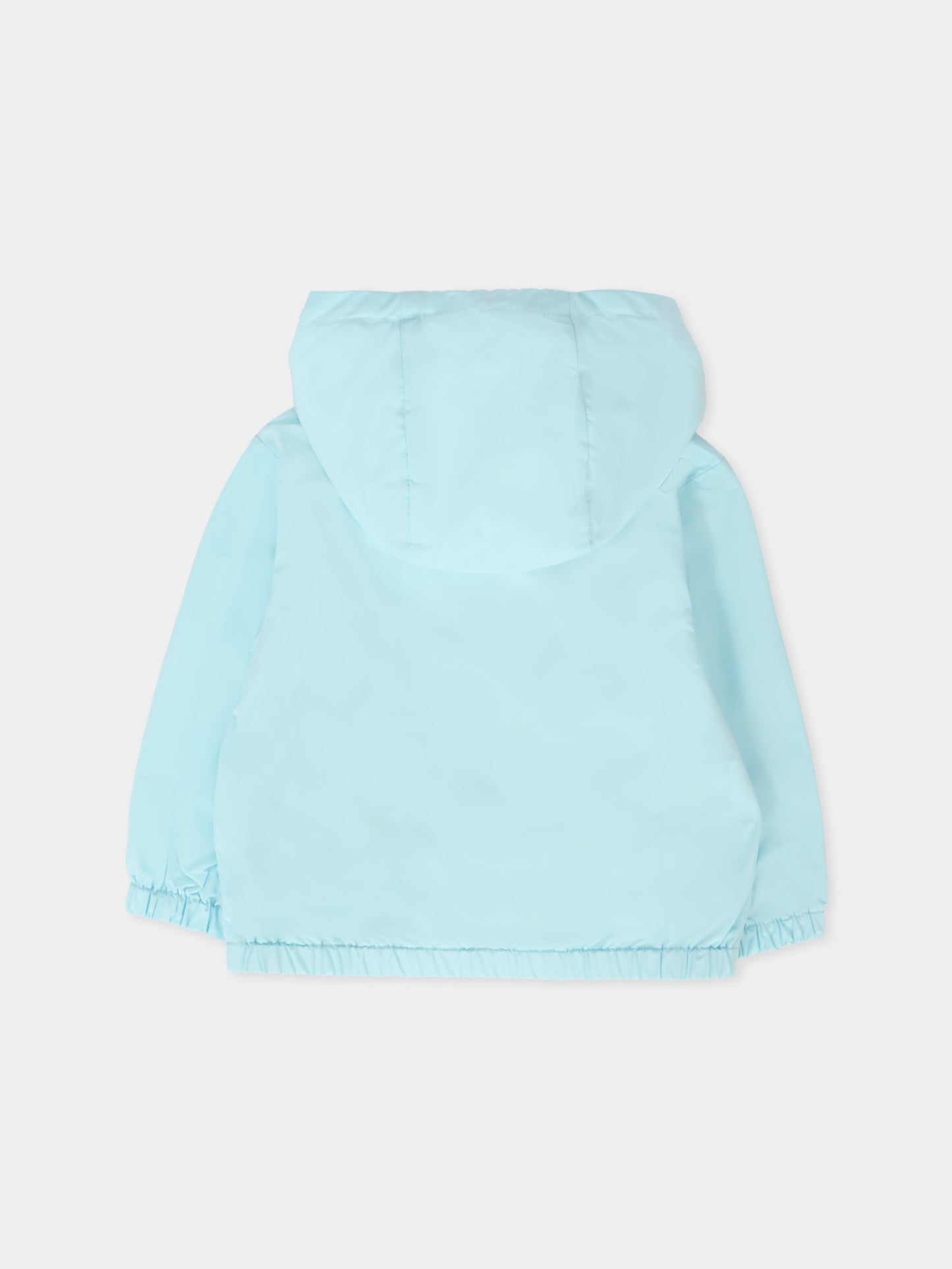 Giacca a vento celeste per neonato con Teddy Bear,Moschino Kids,MUS02V L3A39 40304