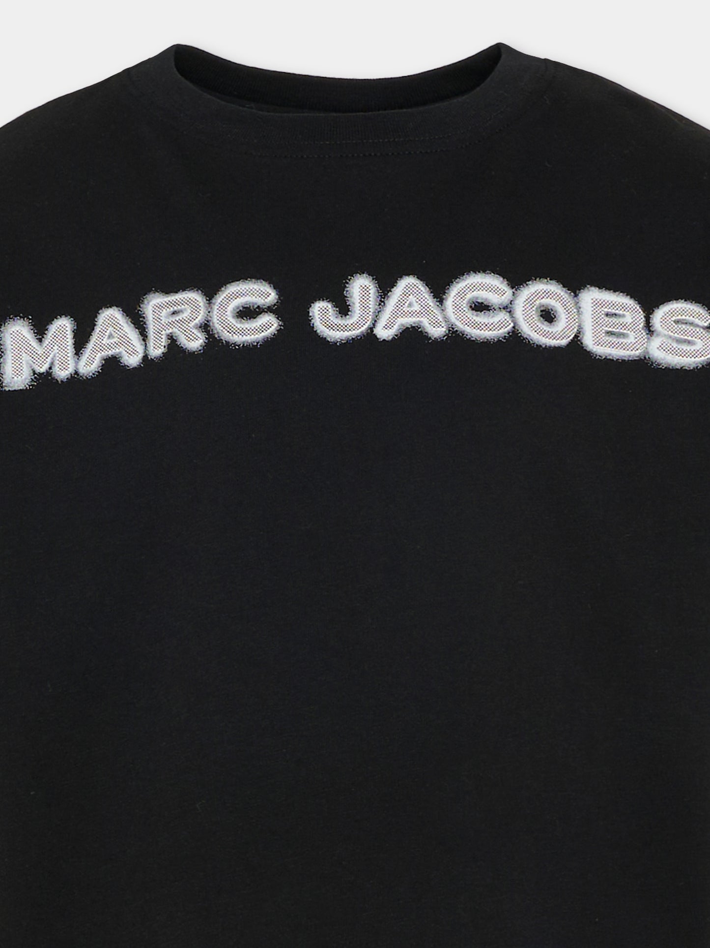 T-shirt nera per bambini con logo,Marc Jacobs,W60755 09B