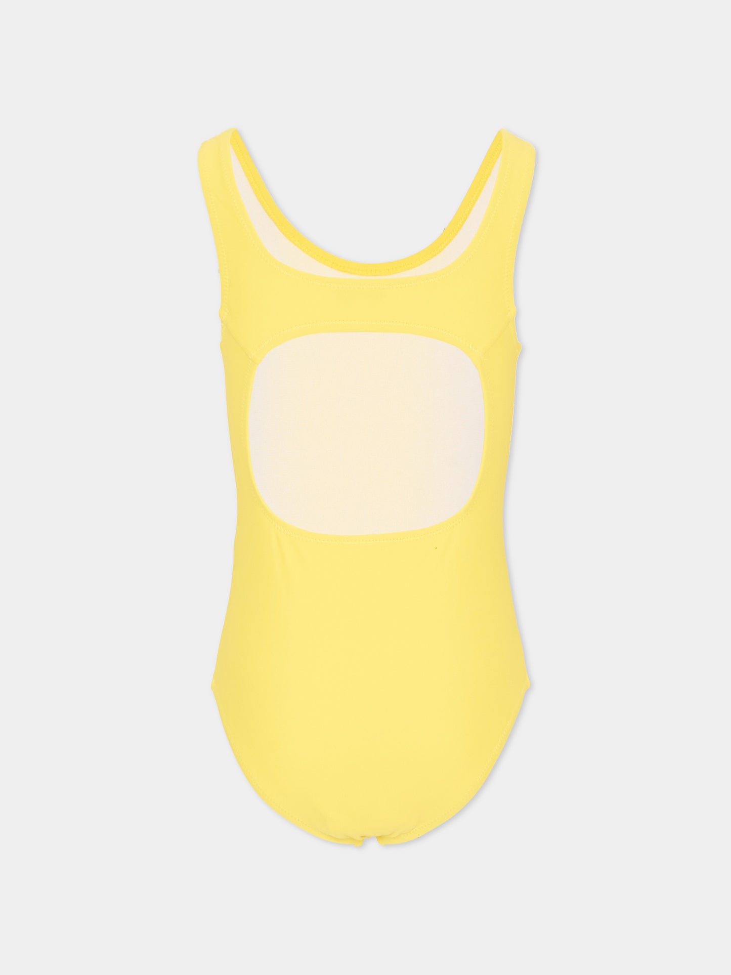 Costume intero giallo per bambina con logo,Marc Jacobs,W60757 538