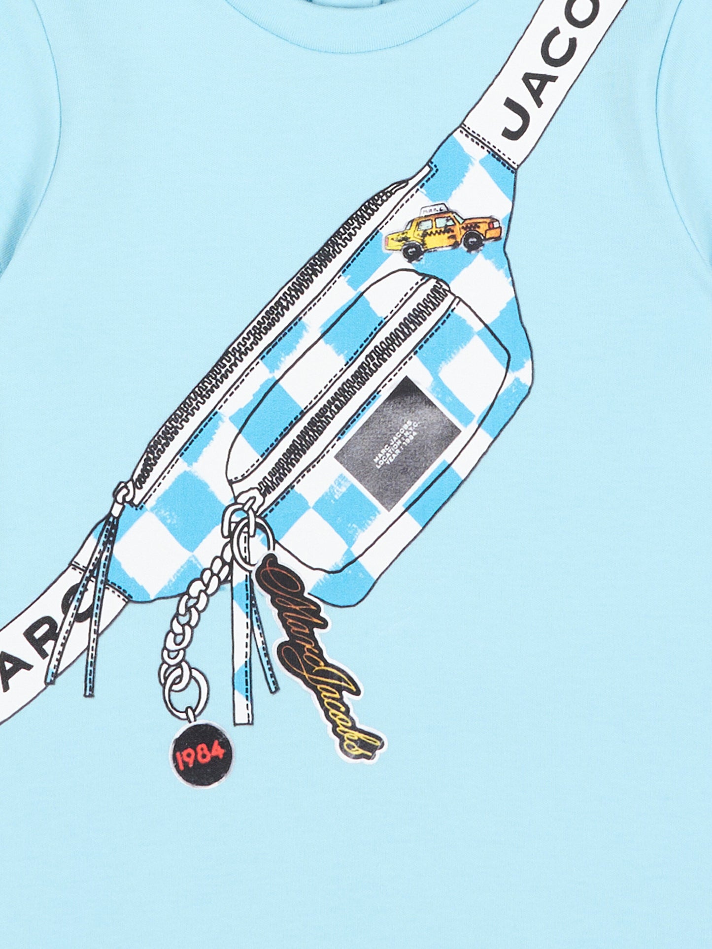 Pagliaccetto celeste per neonato con stampa,Marc Jacobs,W60807 77B