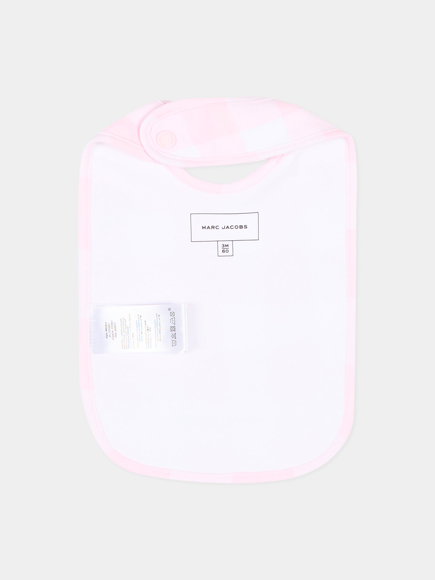 Set tutina rosa vichy per neonata,Marc Jacobs,W60814 475