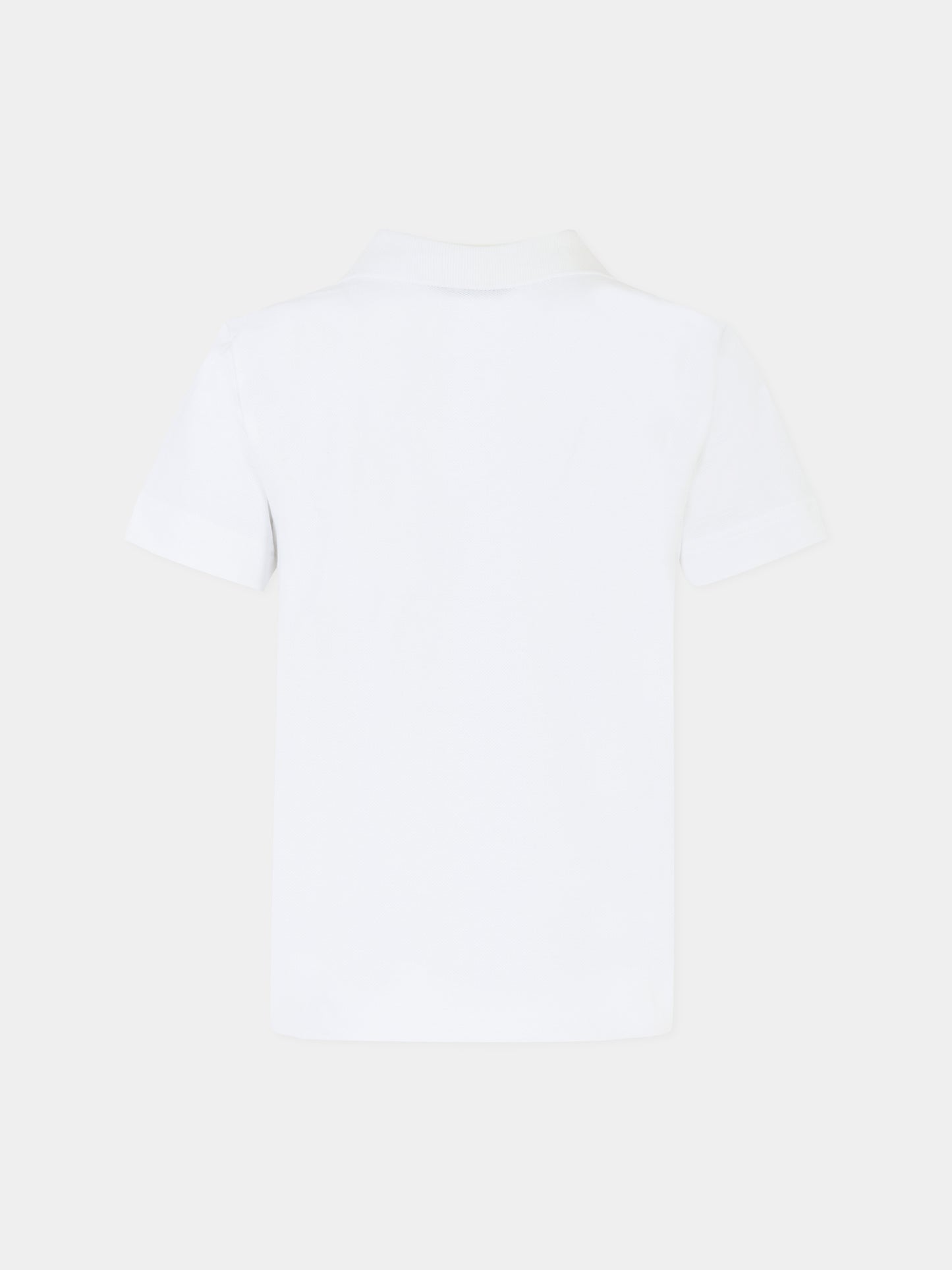 Polo bianca per bambino con logo,N°21 Kids,N2103I N0336 0N100