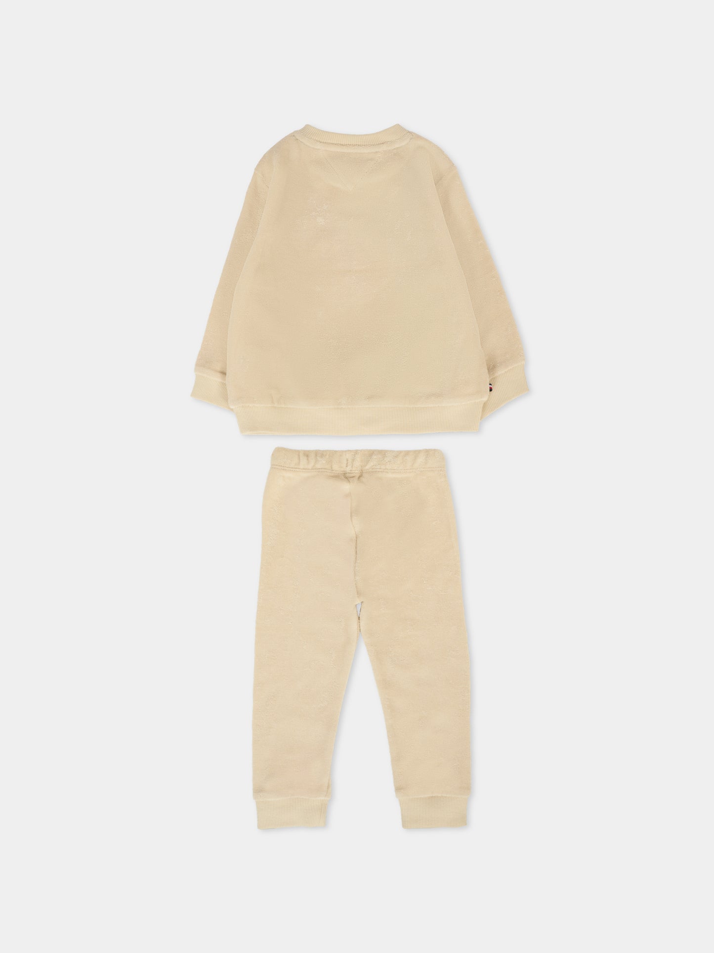 Completo beige per neonati con badierina,Tommy Hilfiger Junior,KN0KN01980 ACI