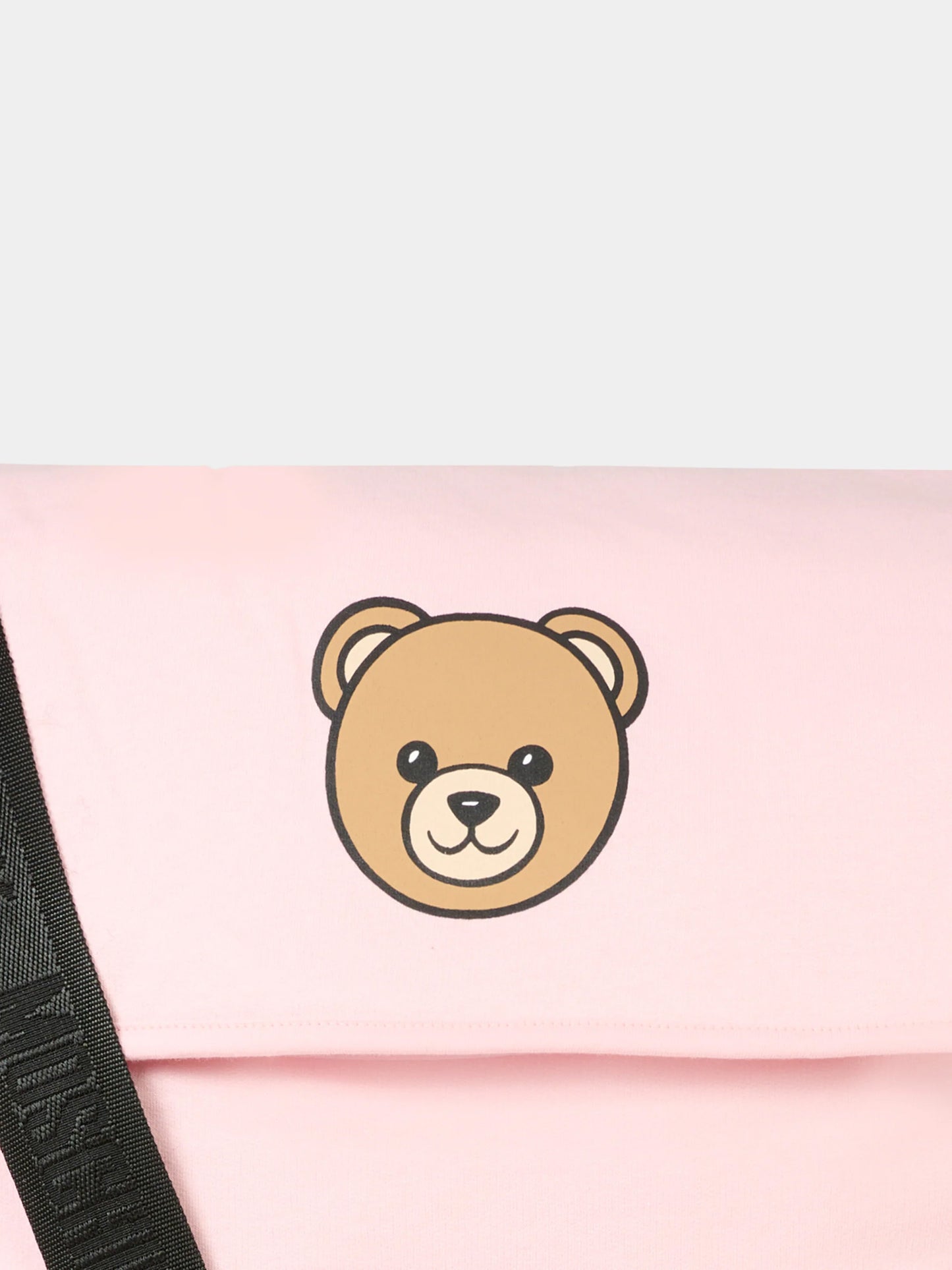 Borsa mamma rosa per neonata con Teddy Bear e logo,Moschino Kids,MUX05V LCA19 50209