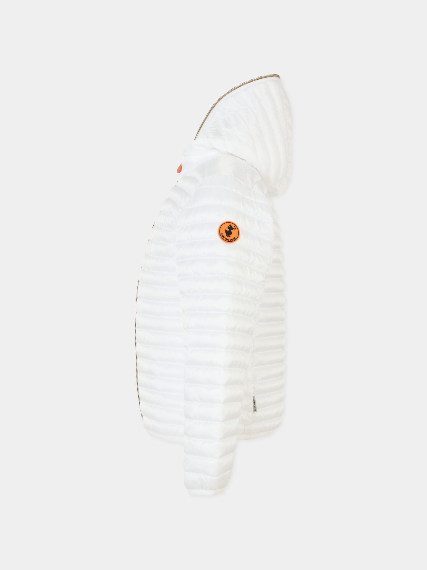Piumino Rosy bianco per bambini con logo,Save The Duck Kids,J32310G IRIS20 00000
