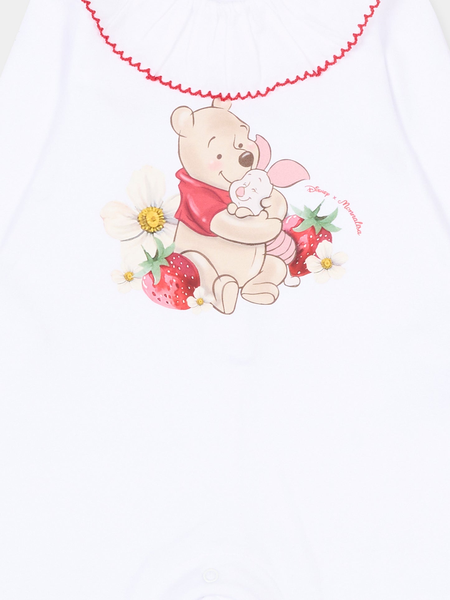 Tutina bianca per neonata Winnie Pooh,Monnalisa,35G207 - 7084 - 0099