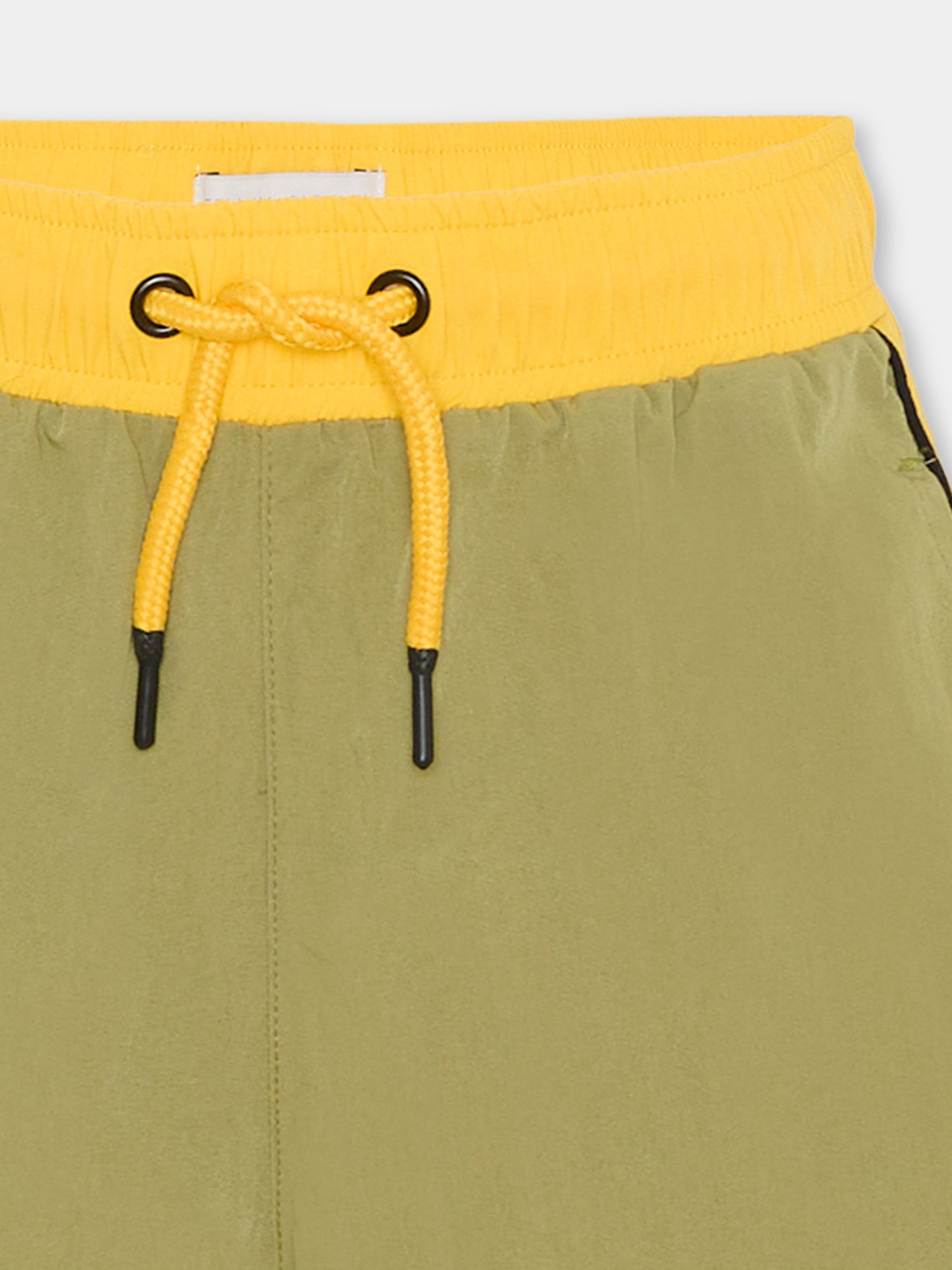 Shorts verdi per bambino con logo,Stella Mccartney Kids,TY6P09-Z3534 770