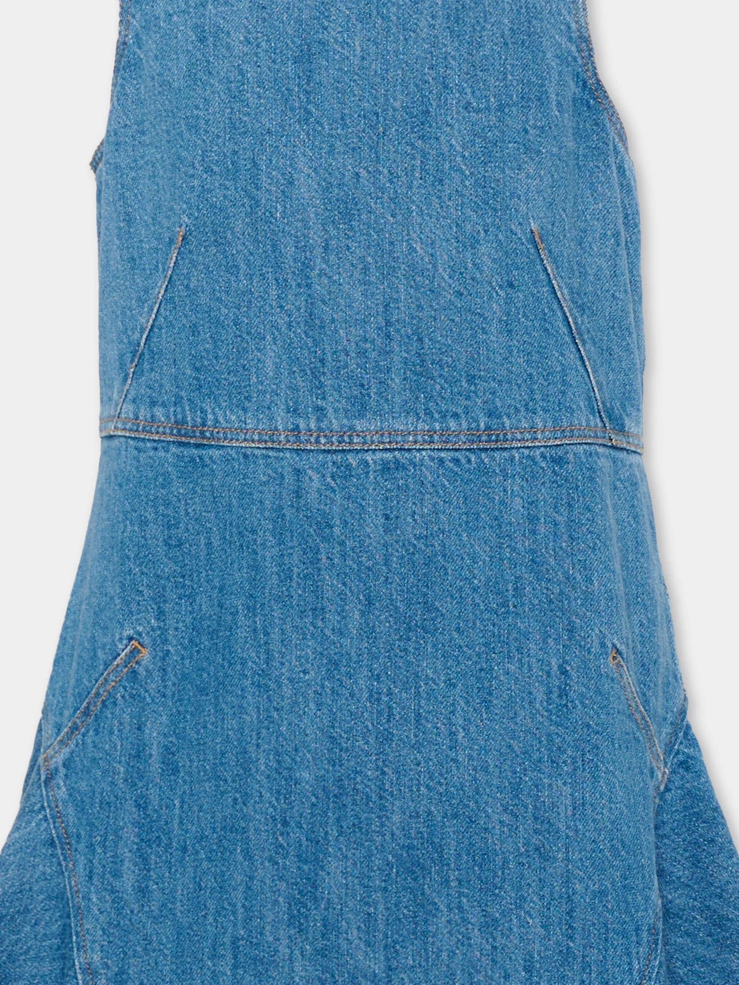 Vestito denim per bambina con patch logo,Givenchy Kids,H31217 Z10