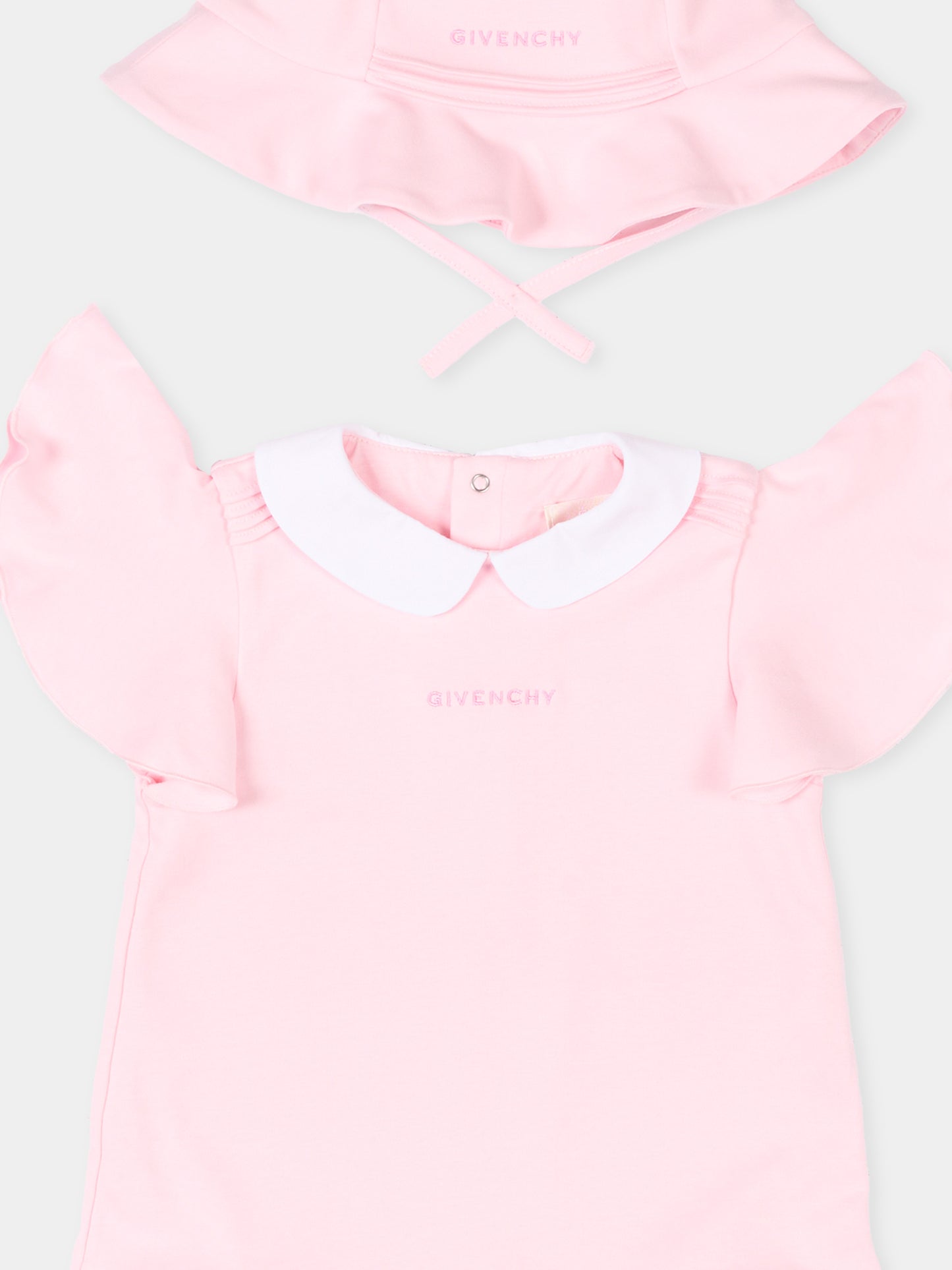 Vestito rosa per neonata con logo,Givenchy Kids,H31268 44Z