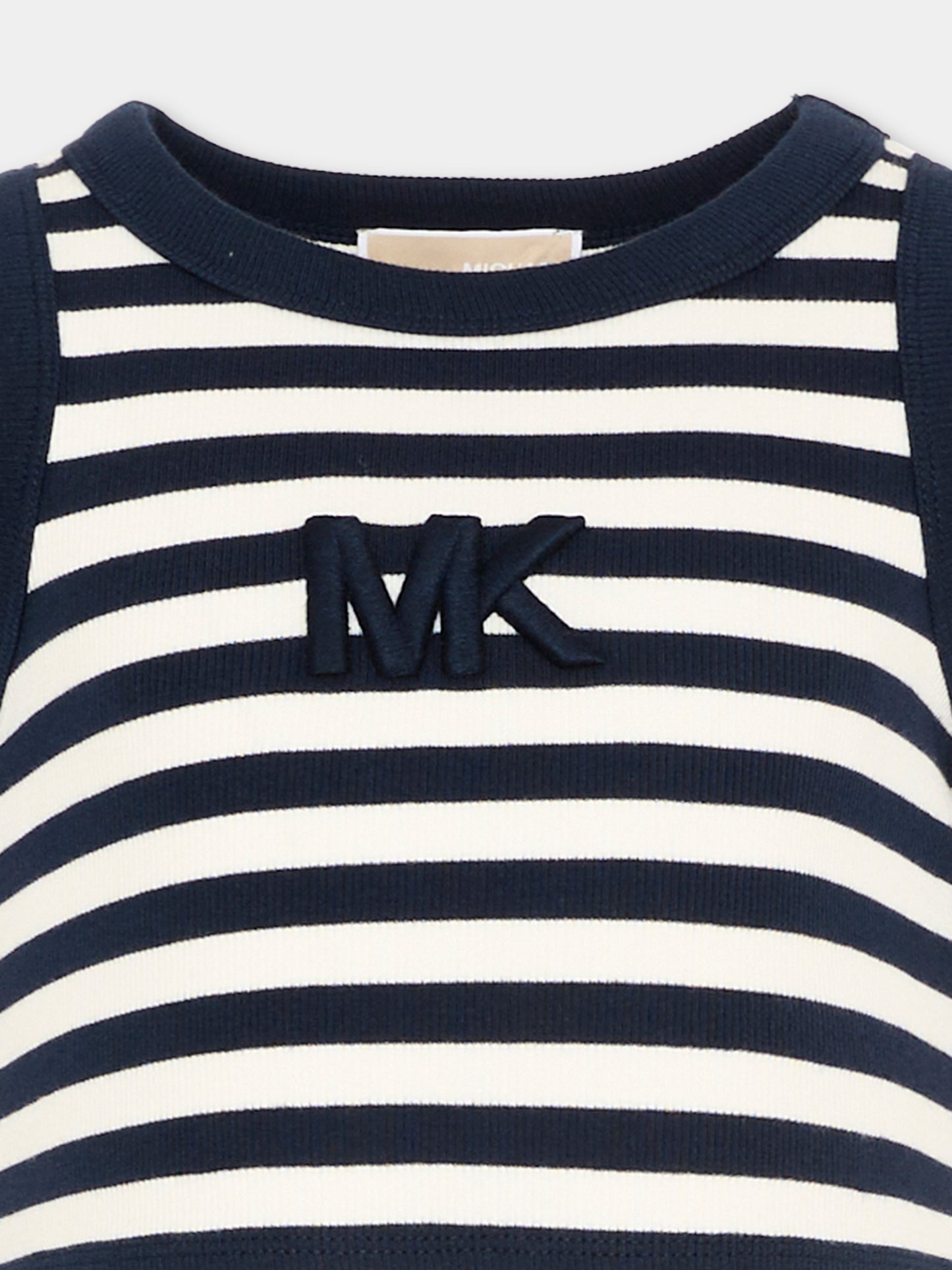 Top multicolor per bambina a righe,Michael Kors,R30609 849