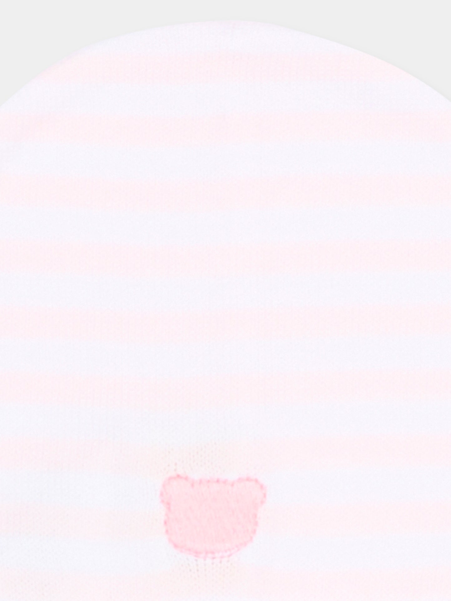 Cappello rosa a righe per neonata,Nanán,E26006R