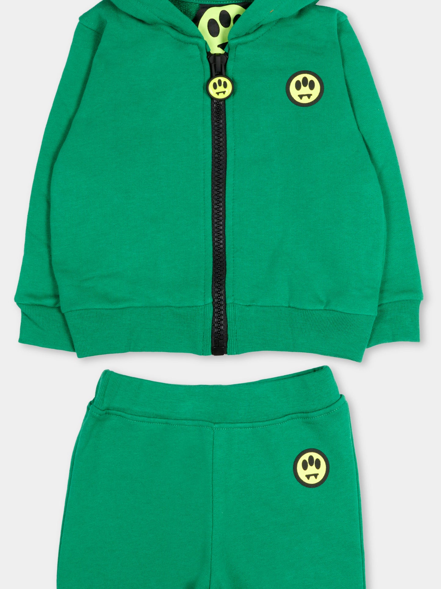 Completo sportivo verde per neonati con logo,Barrow,S6BKUNSF190 080
