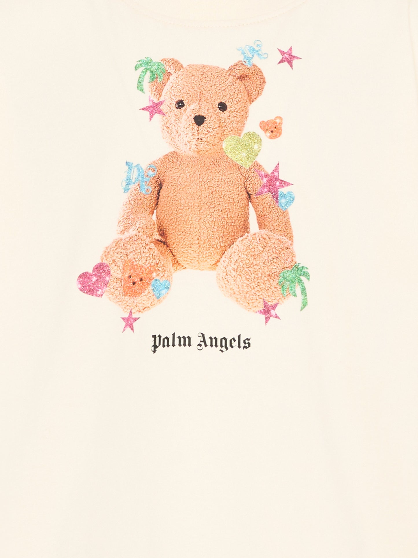 T-Shirt avorio per bambina con Teddy Bear,Palm Angels,PGAA002S26JER006 002