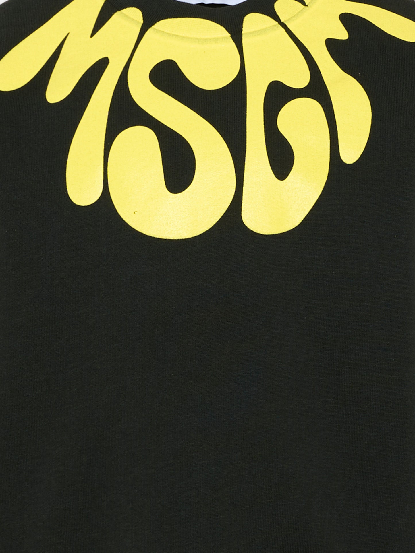 Felpa nera per bambini con logo,Msgm Kids,S6MSJUSW220 MS040