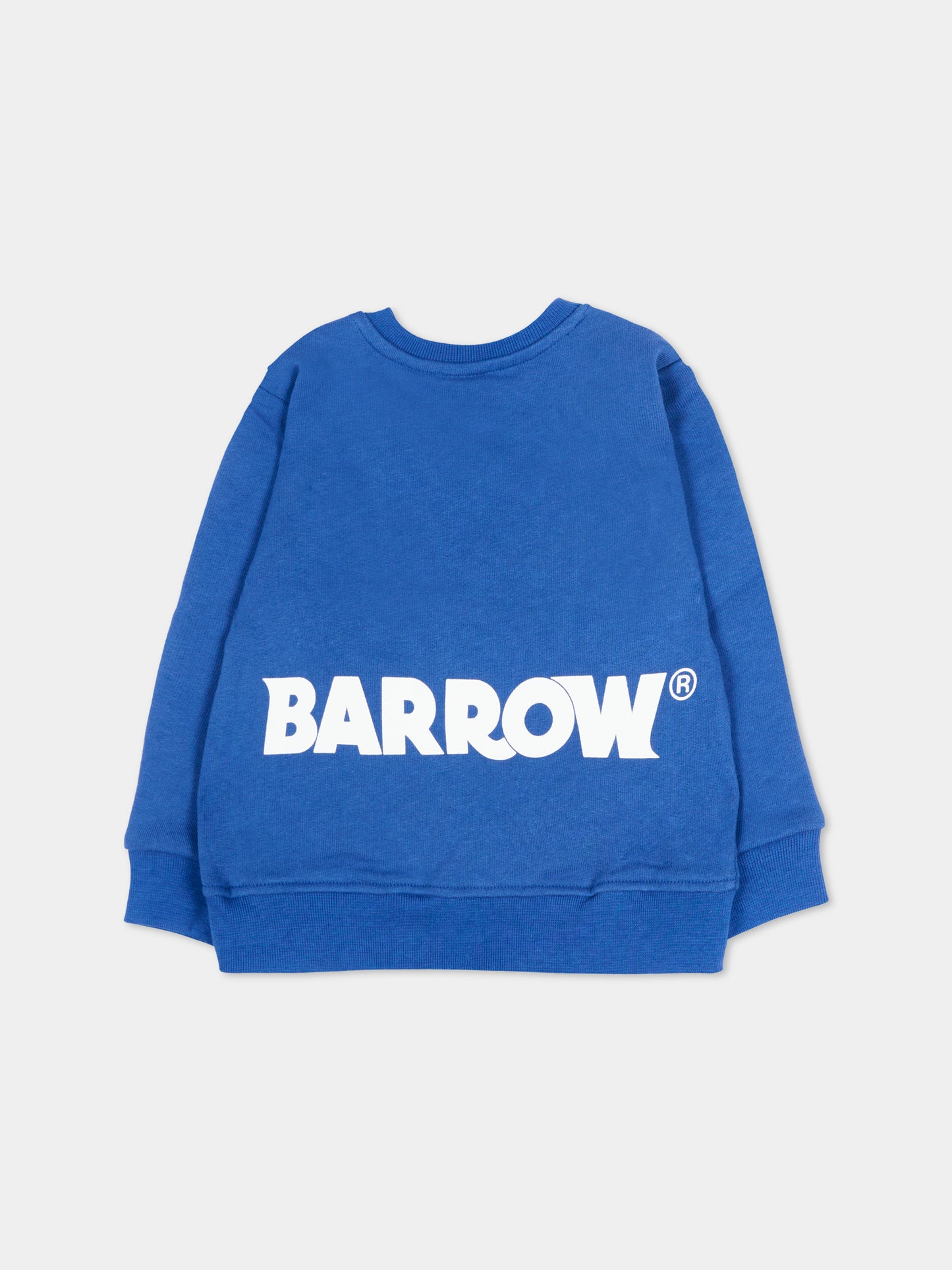 Felpa blu per neonato con logo,Barrow,S6BKUNSW209 BW310