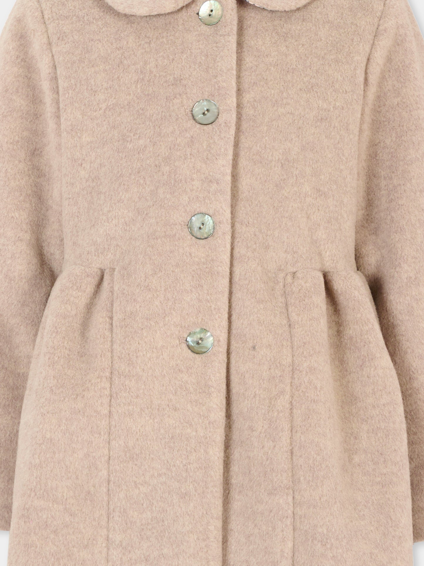 Cappotto beige per bambina,Caffe' D'orzo,ZT2A00 E0127 110