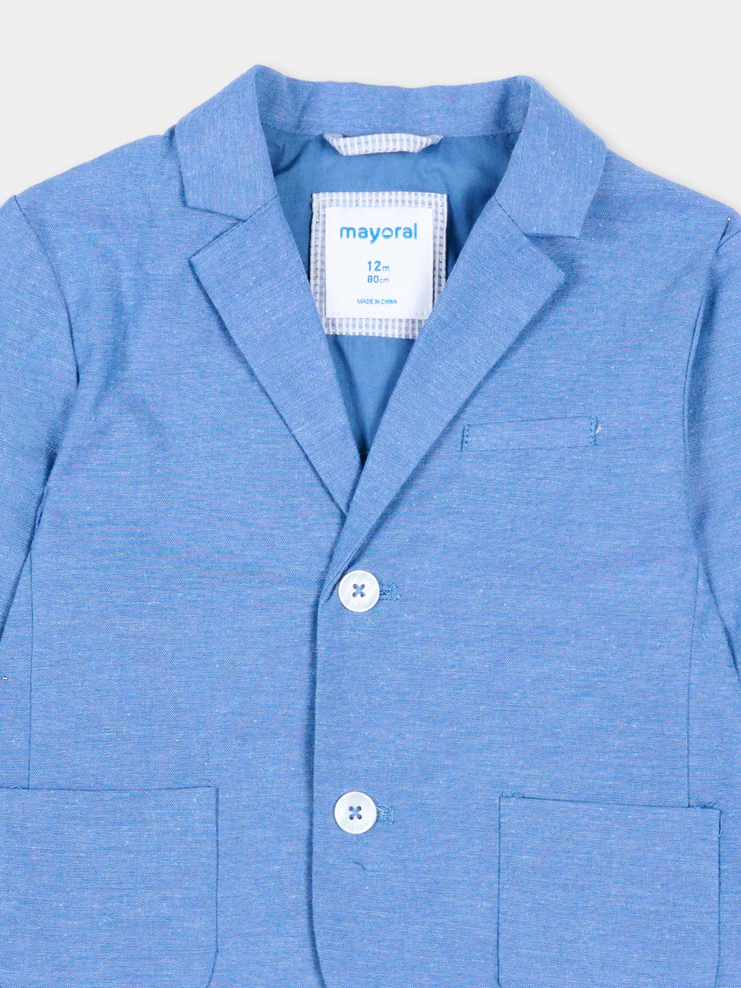 Giacca azzurra per neonato,Mayoral,1404 025