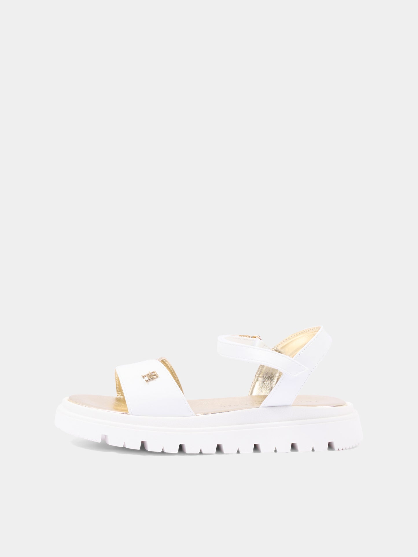 Sandali avorio per bambina con monogram,Tommy Hilfiger Junior,T4A2 34301 0326X048