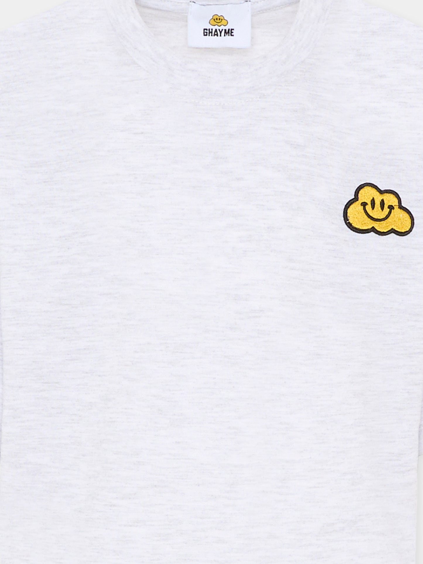 T-shirt grigia per bambini con nuvola gialla,Ghayme,F5GAJUTH006 107